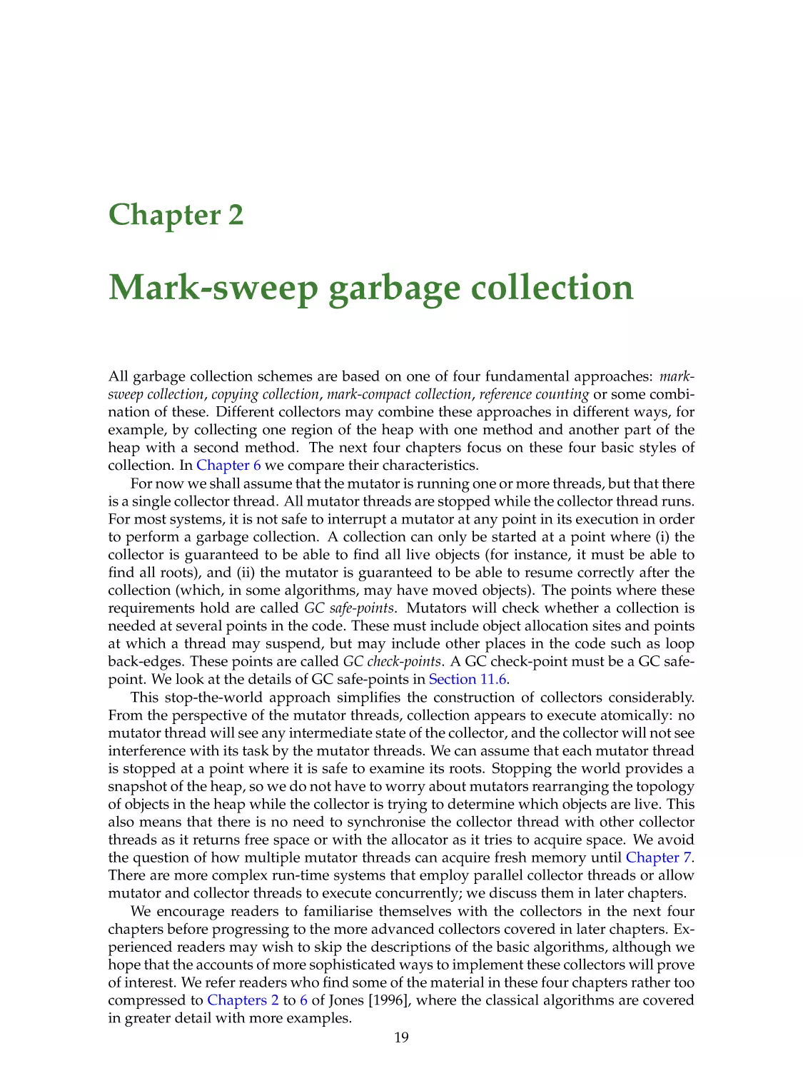 2. Mark-sweep garbage collection