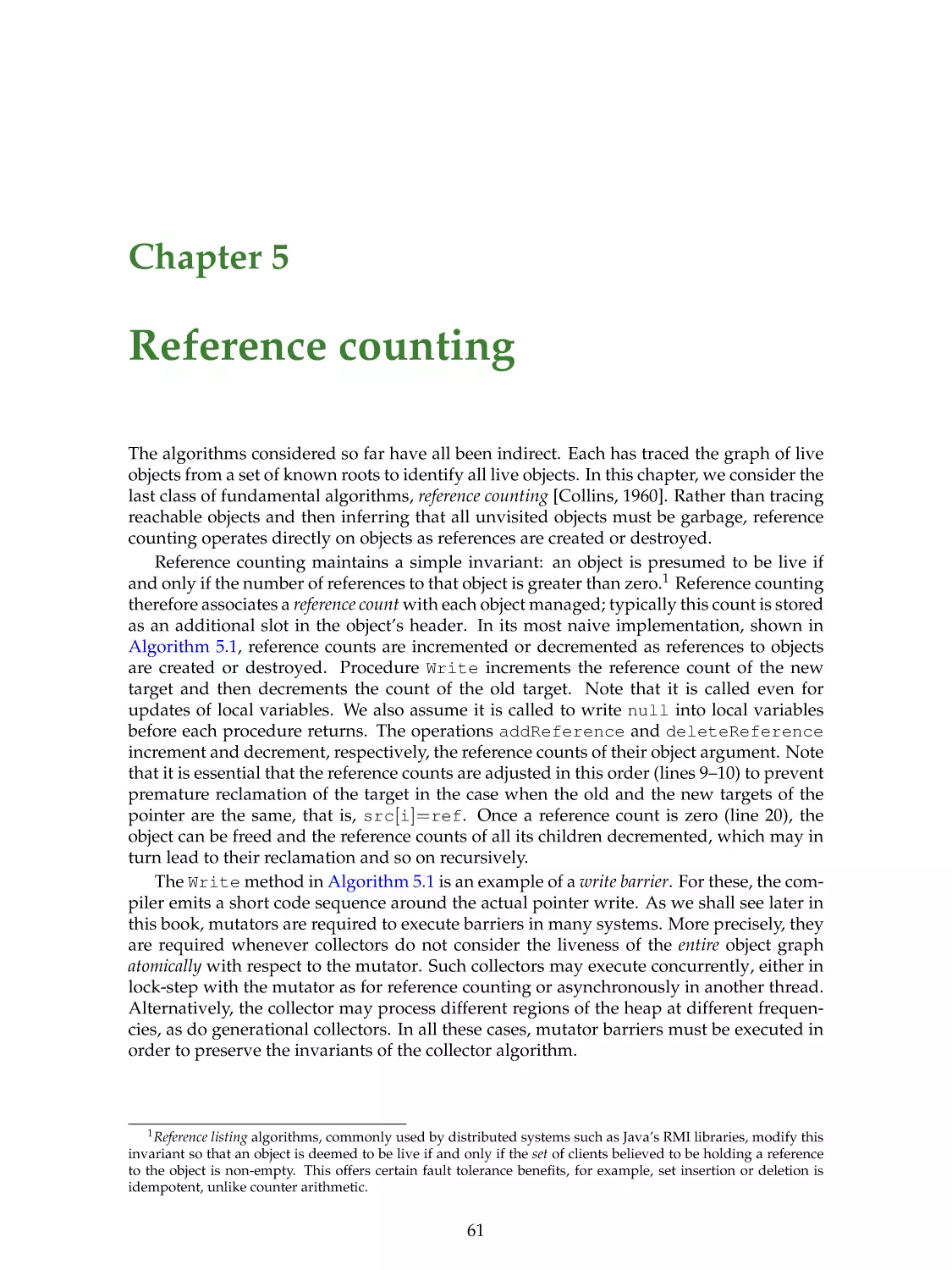5. Reference counting