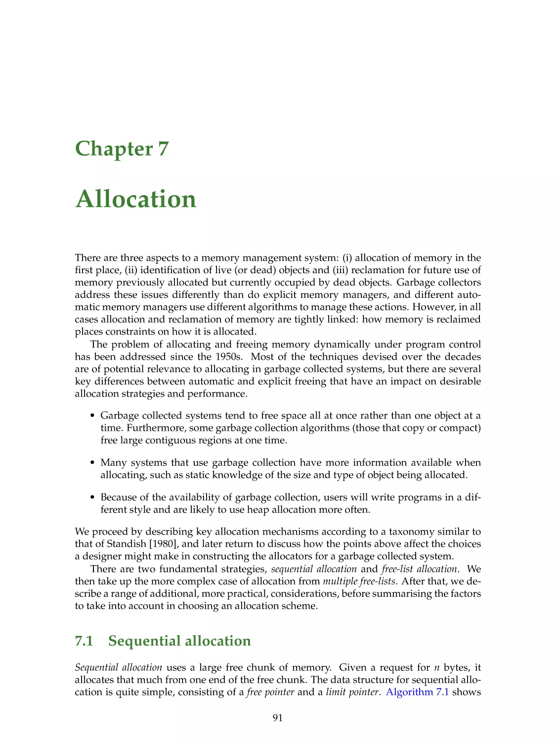 7. Allocation
7.1. Sequential allocation