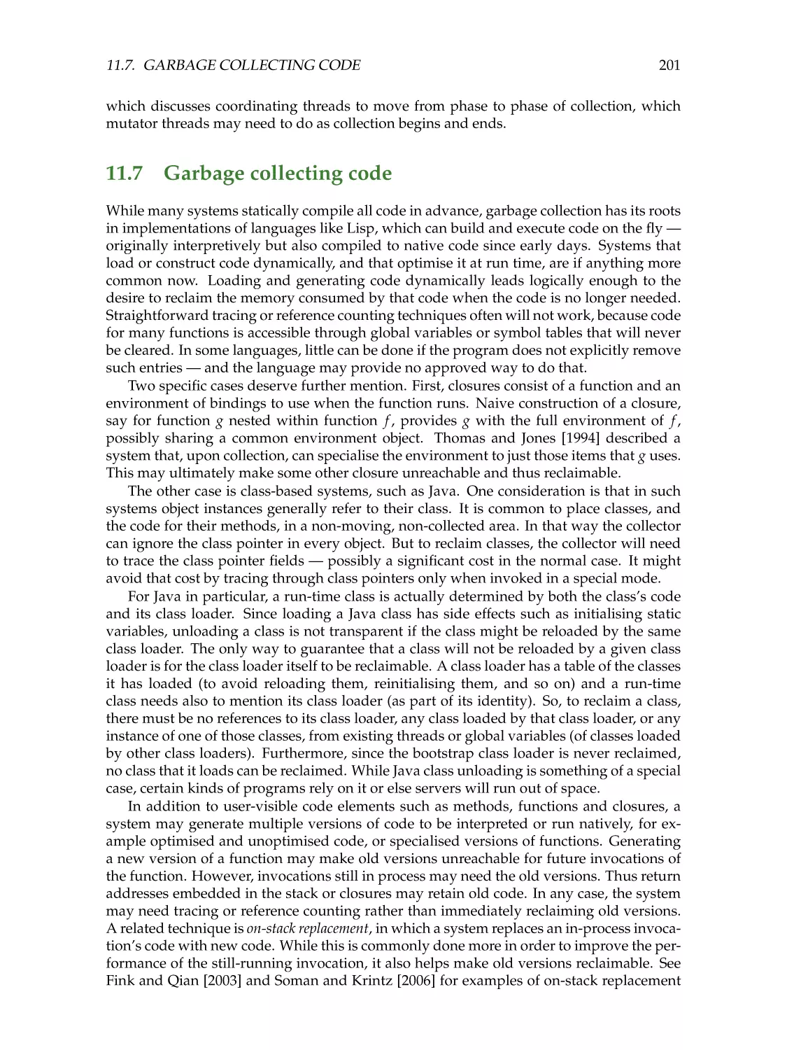 11.7. Garbage collecting code