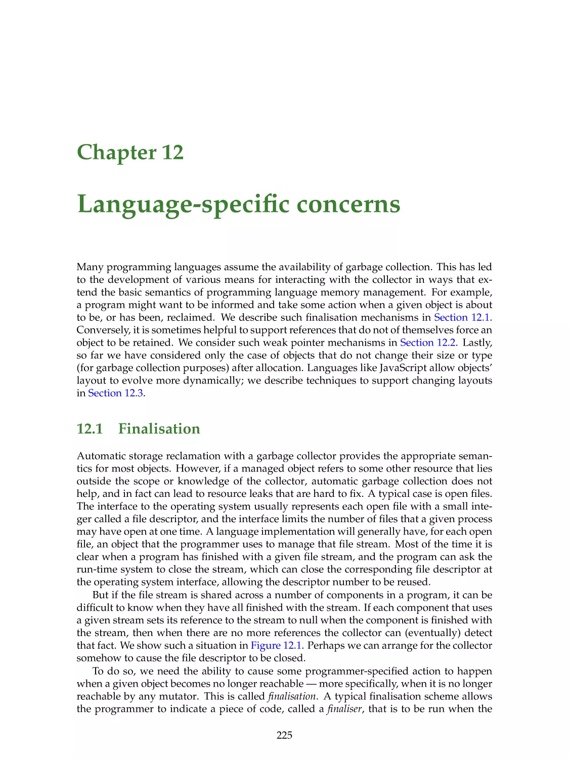 12. Language-specific concerns
12.1. Finalisation