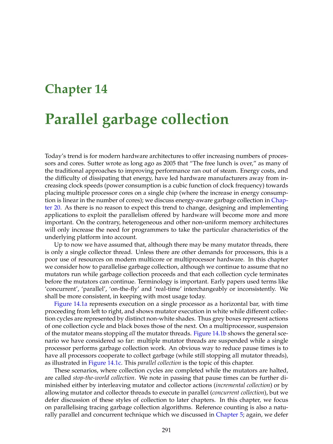 14. Parallel garbage collection
