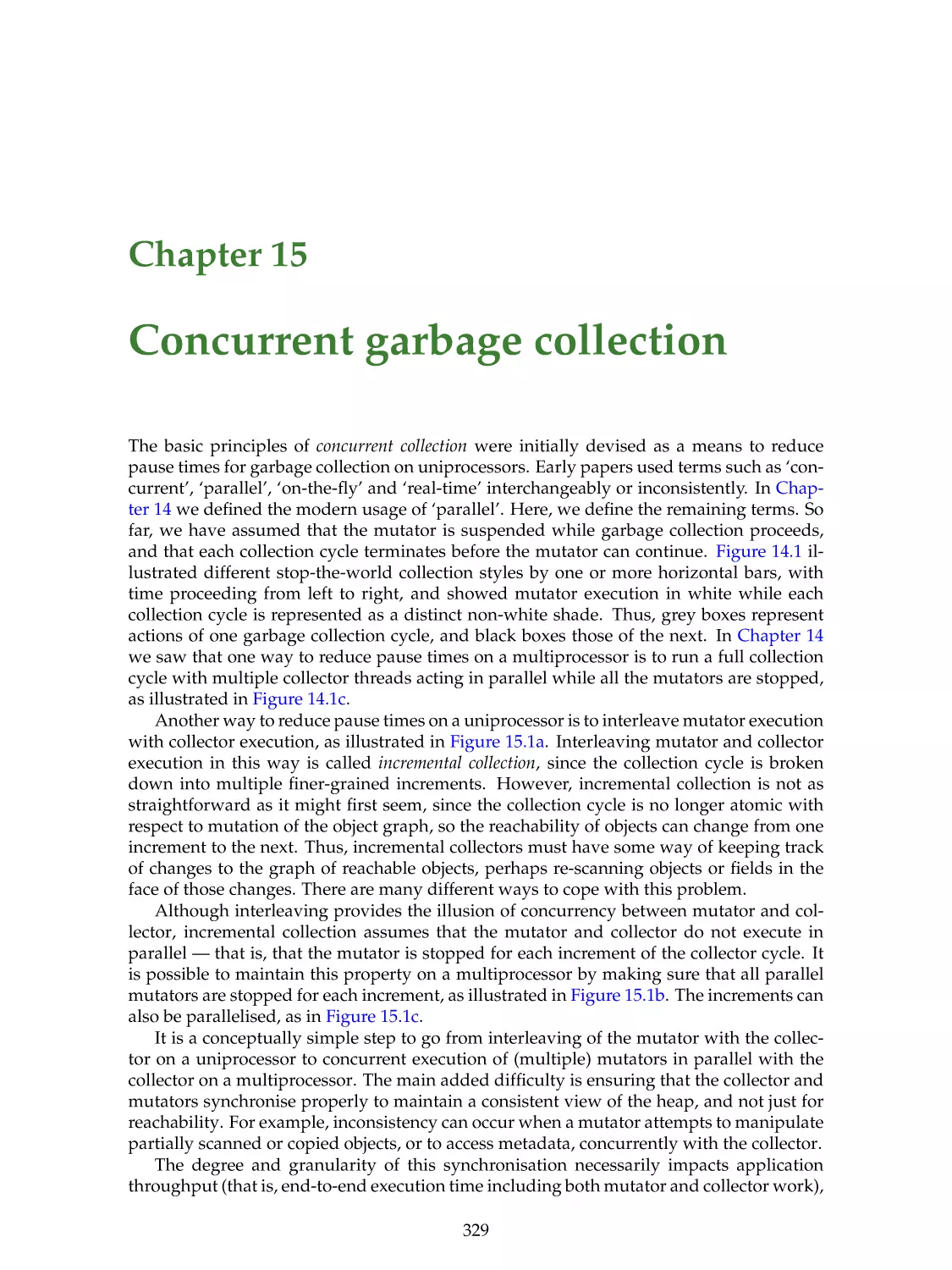 15. Concurrent garbage collection