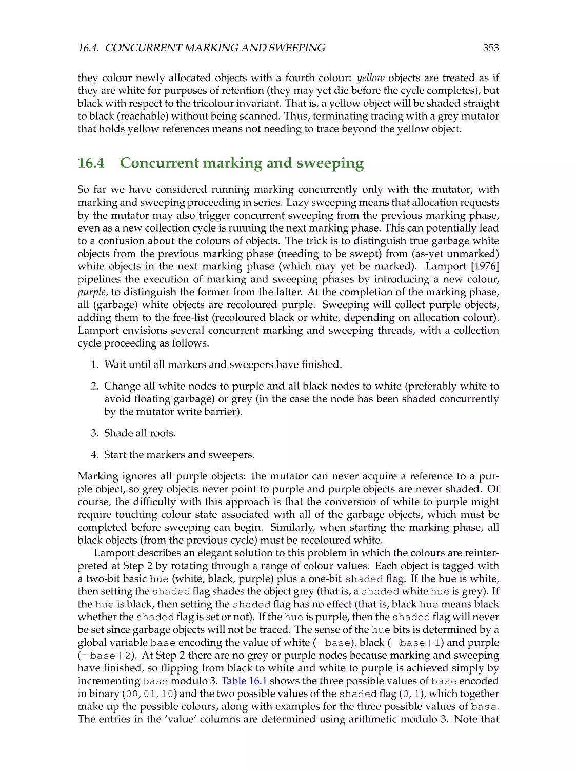 16.4. Concurrent marking and sweeping