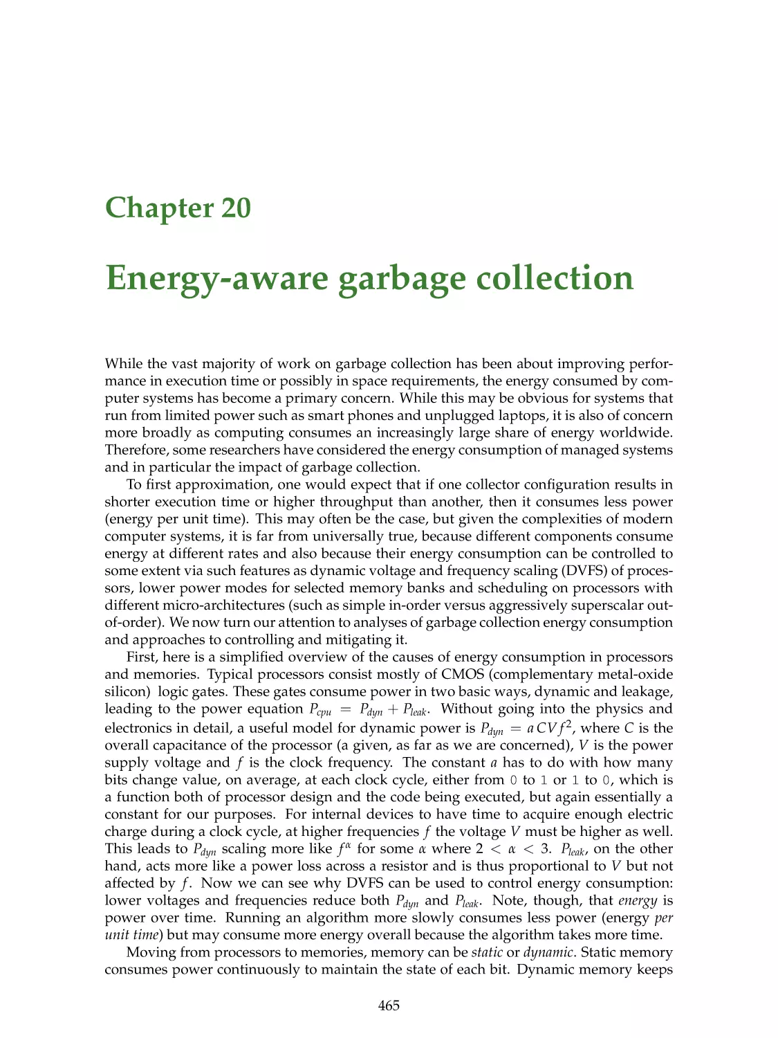 20. Energy-aware garbage collection