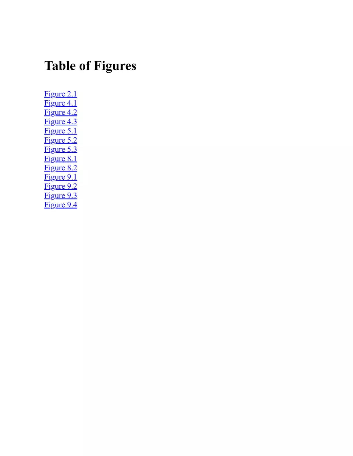 Table of Figures