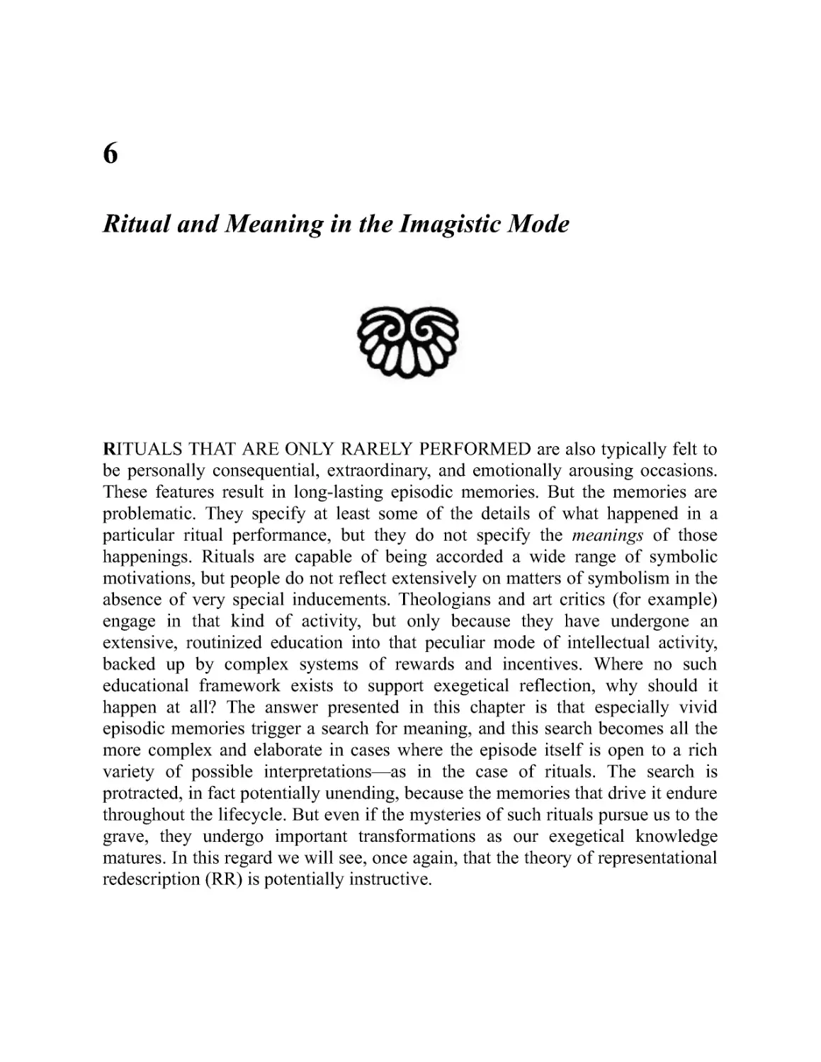 6 - Ritual and Meaning in the Imagistic Mode