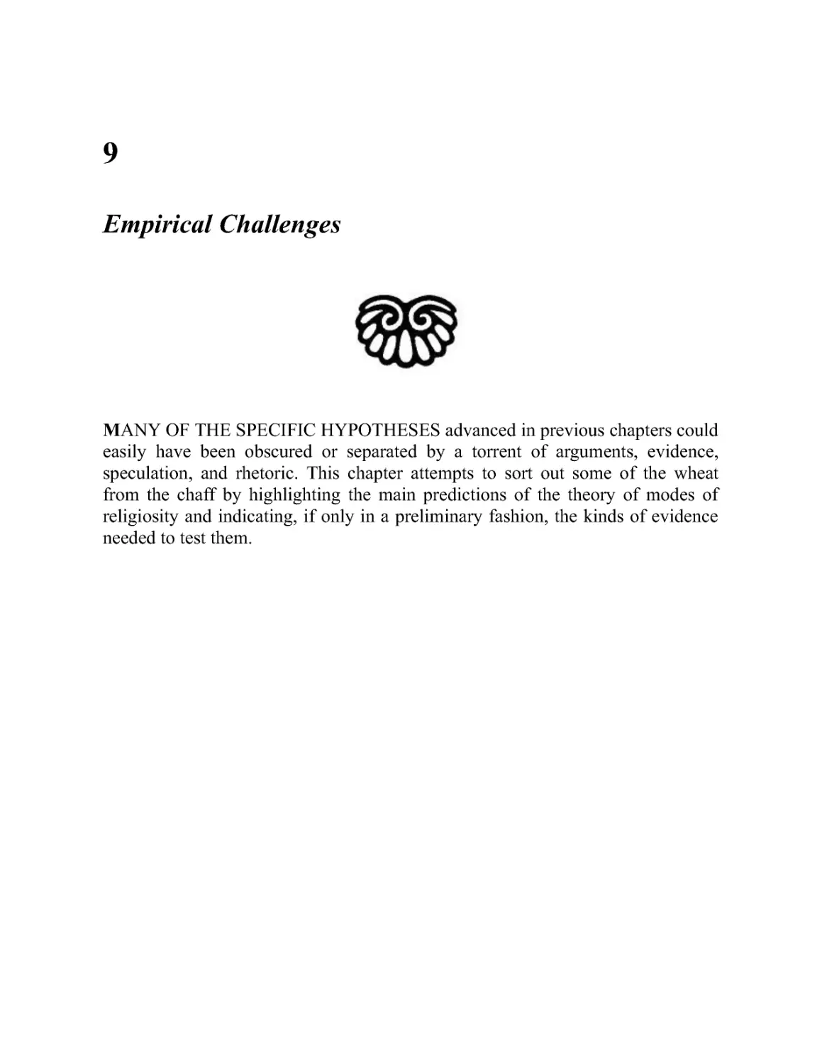 9 - Empirical Challenges