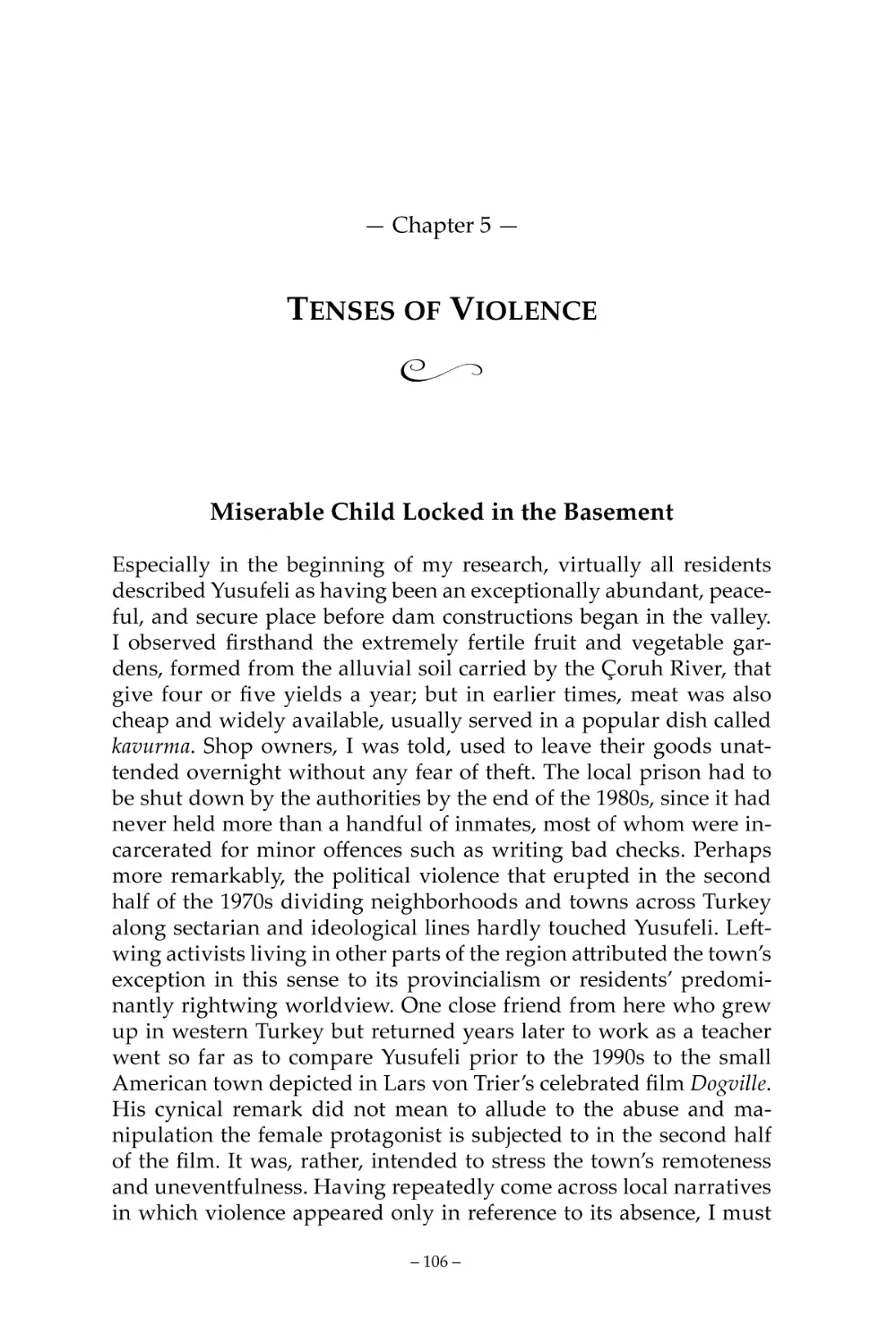 Chapter 5 — TENSES OF VIOLENCE