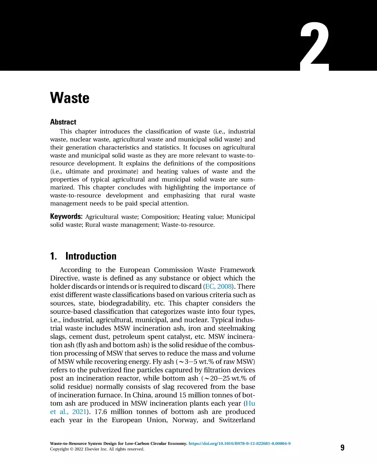 2 - Waste
1. Introduction