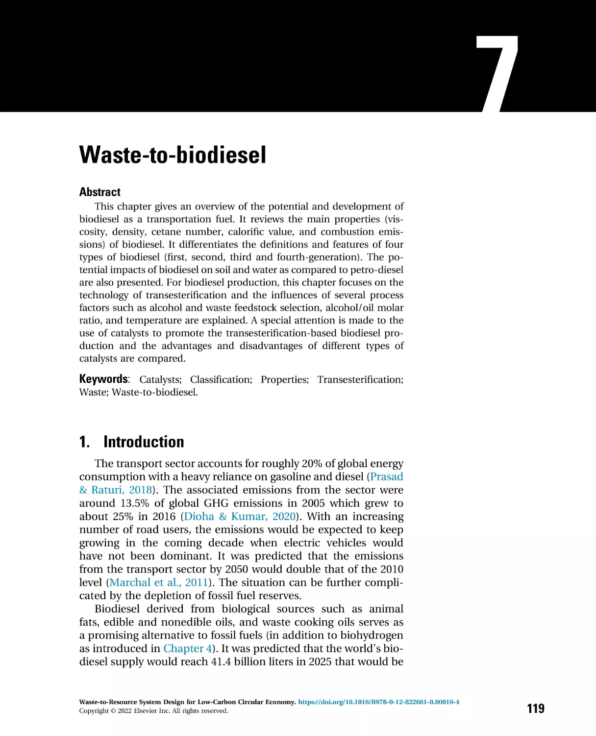 7 - Waste-to-biodiesel
1. Introduction