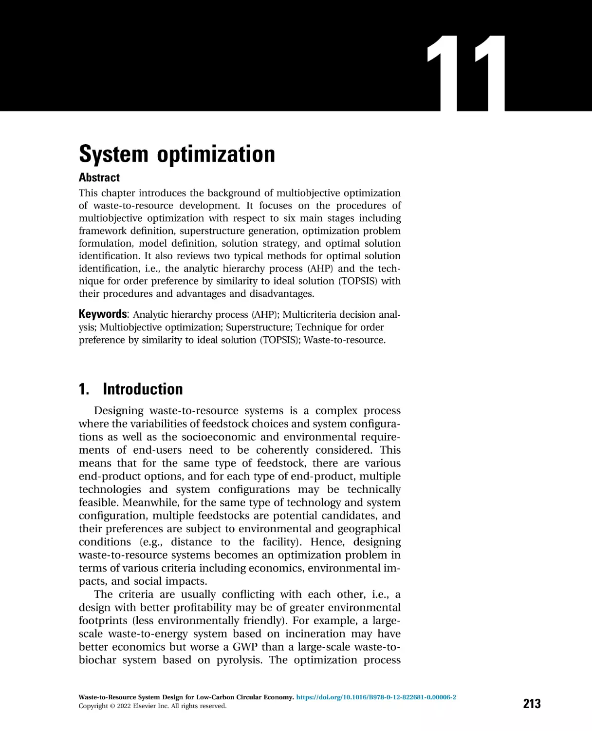 11 - System optimization
1. Introduction