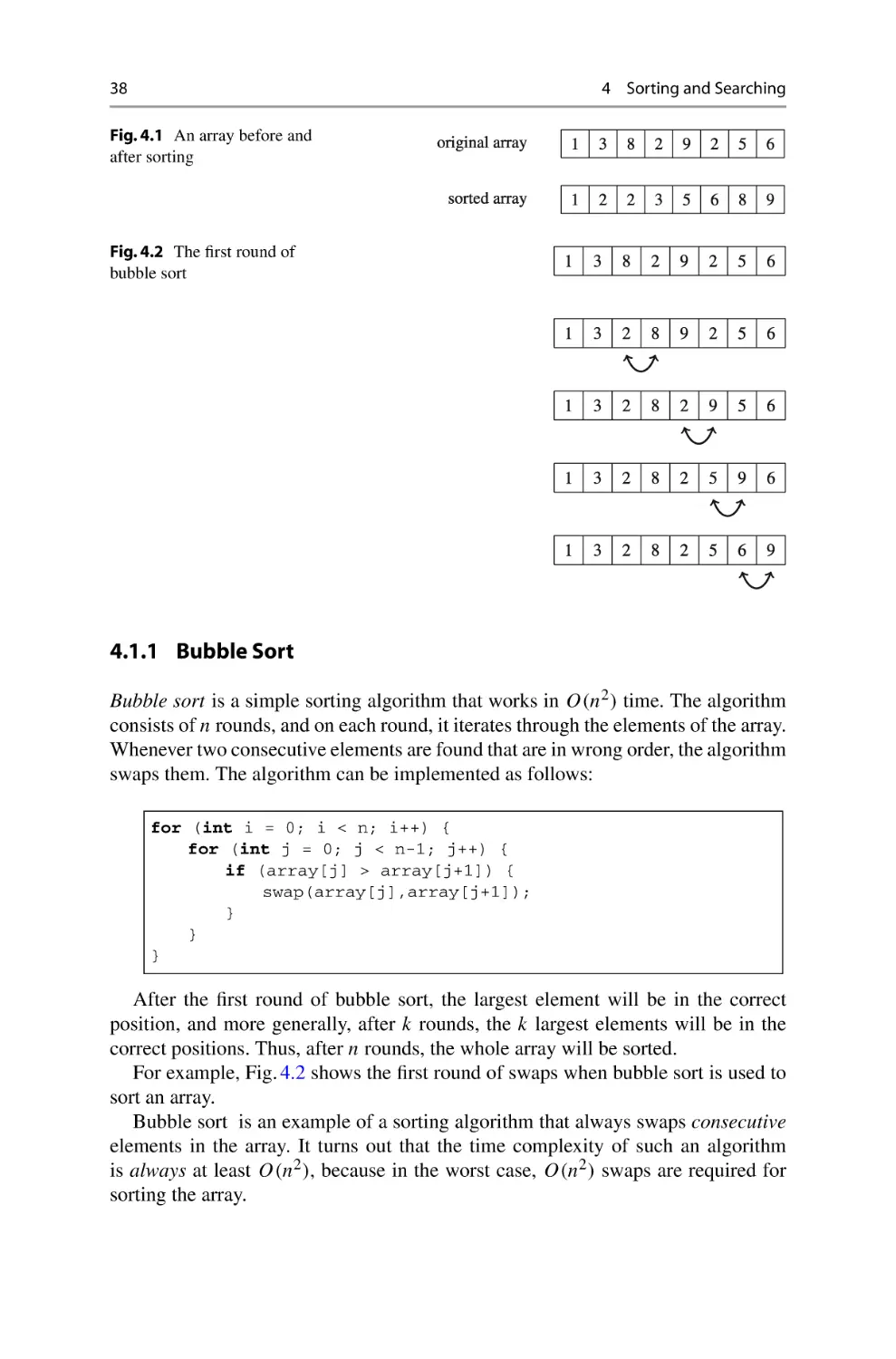 4.1.1 Bubble Sort