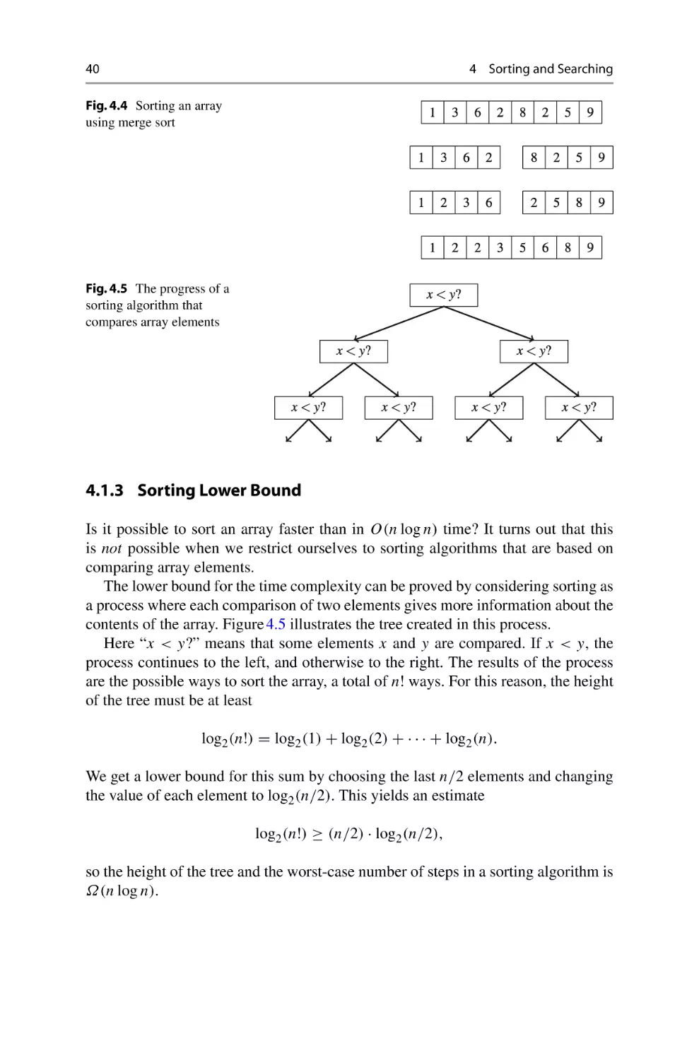 4.1.3 Sorting Lower Bound