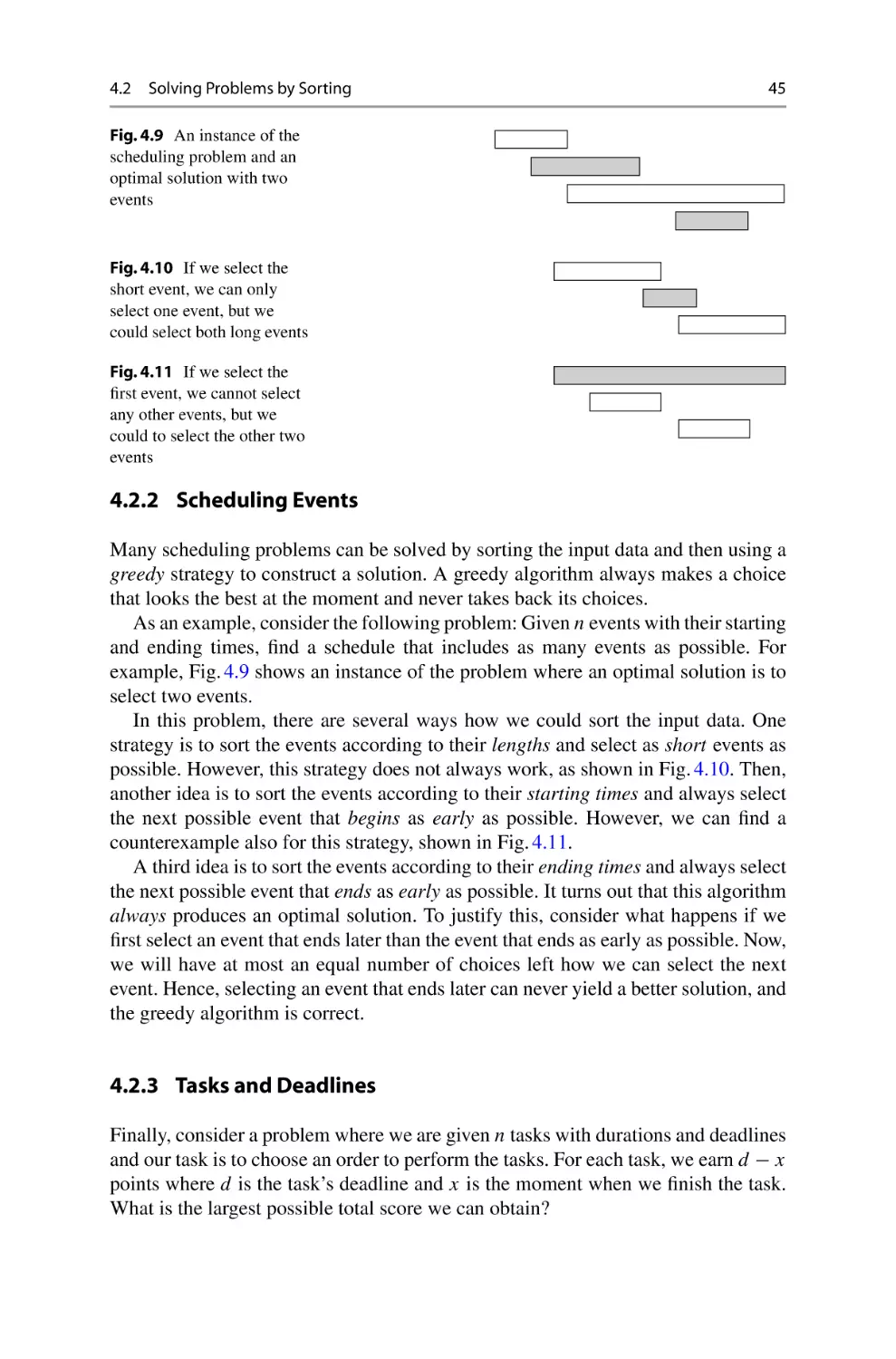 4.2.2 Scheduling Events
4.2.3 Tasks and Deadlines