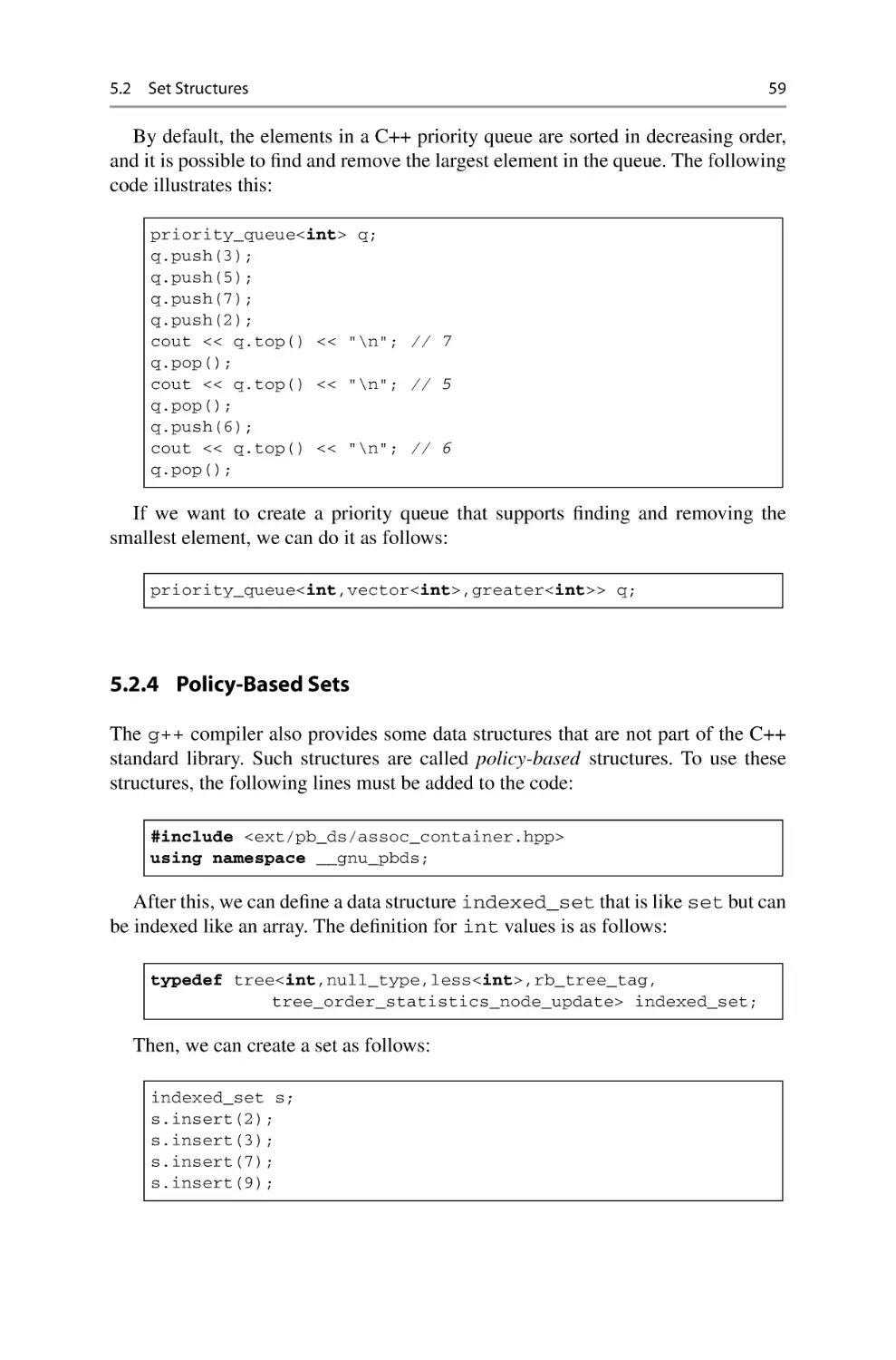 5.2.4 Policy-Based Sets