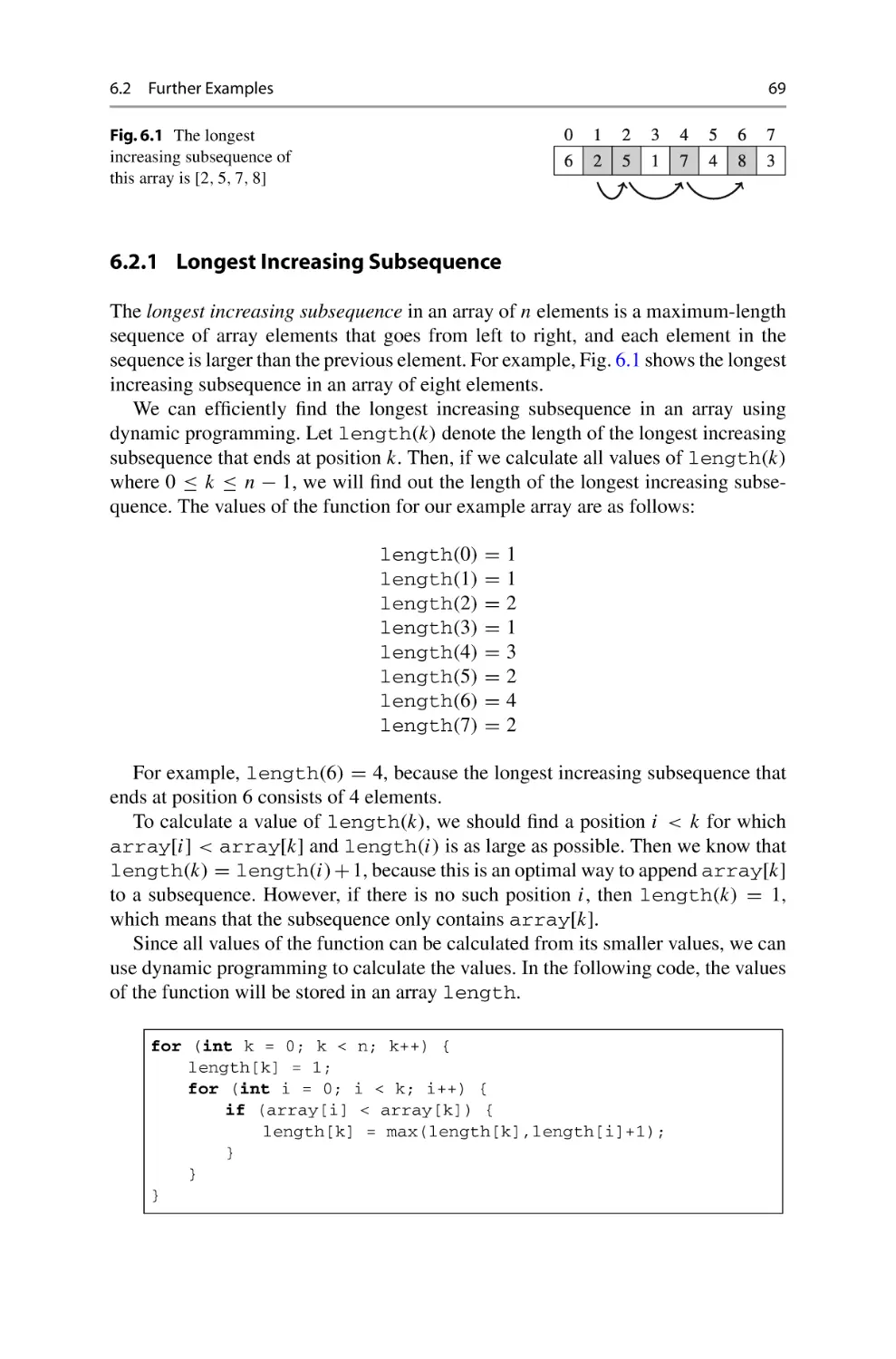 6.2.1 Longest Increasing Subsequence