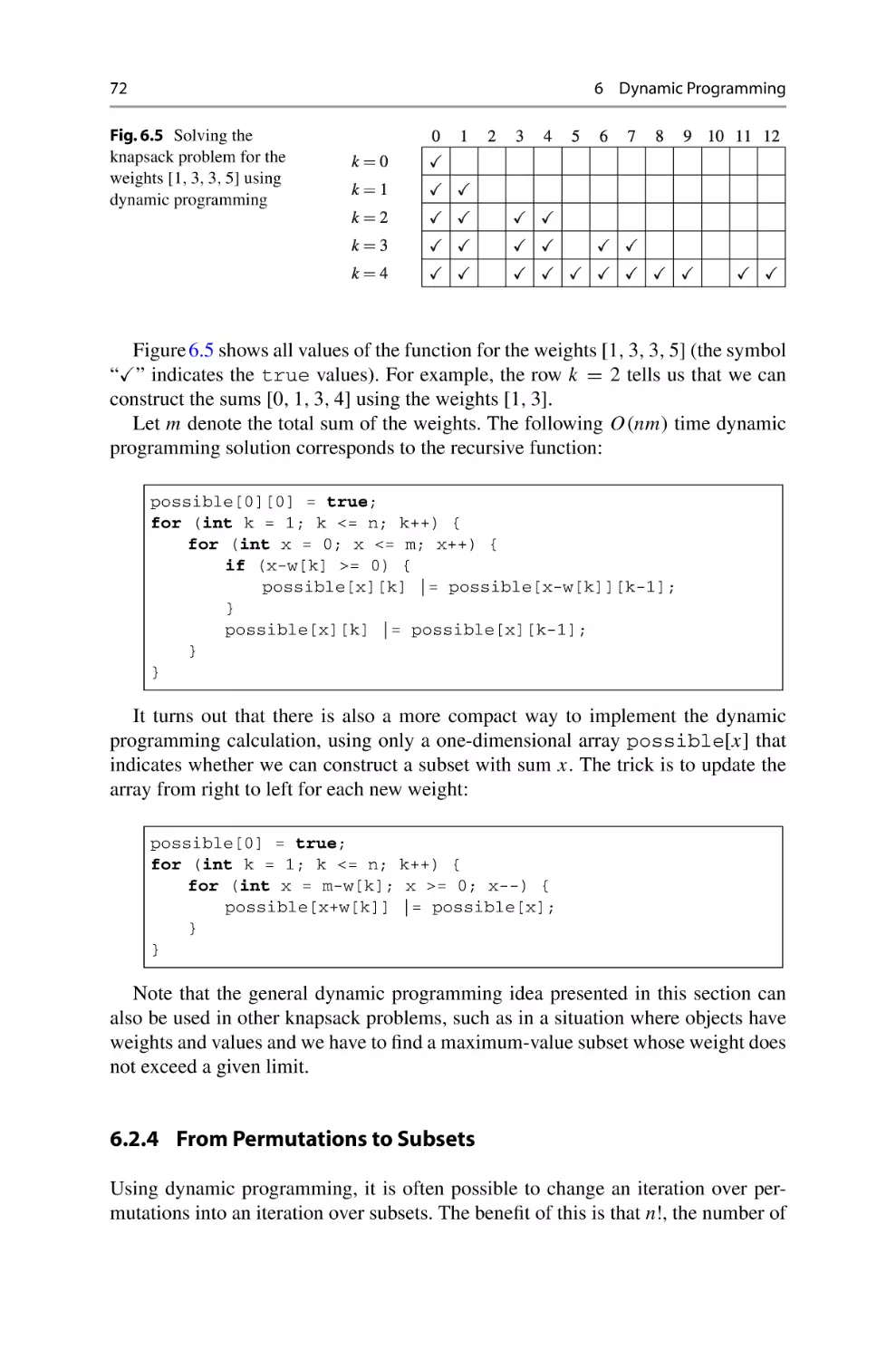 6.2.4 From Permutations to Subsets