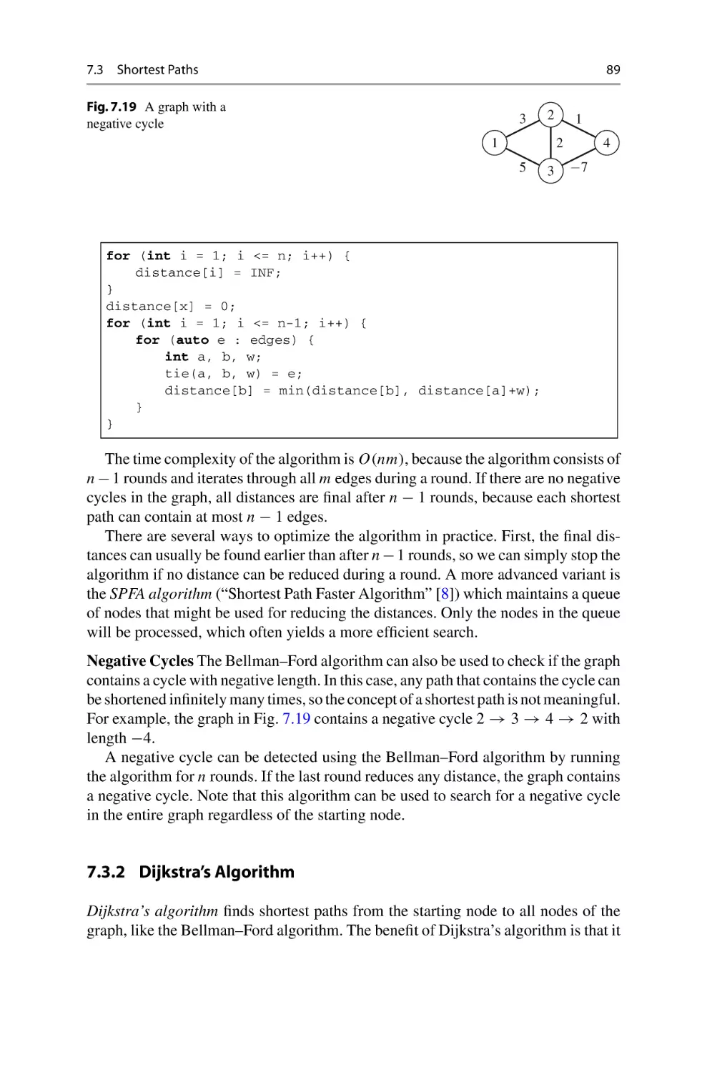 7.3.2 Dijkstra's Algorithm