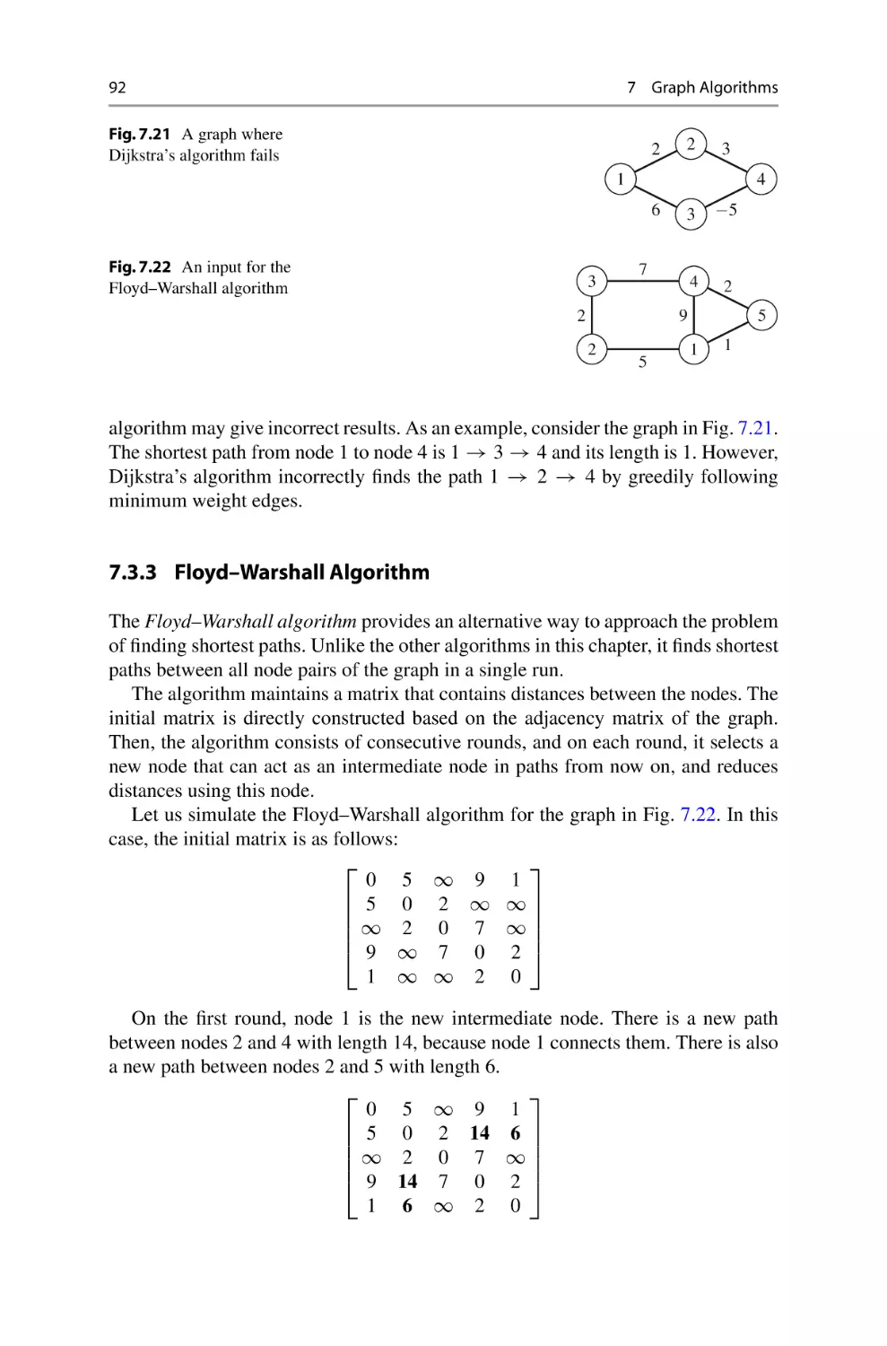 7.3.3 Floyd--Warshall Algorithm