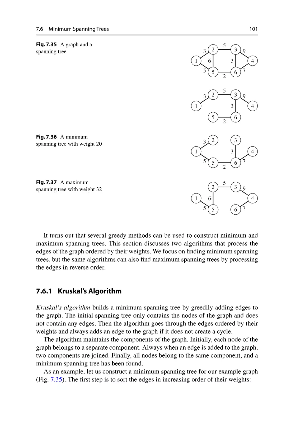 7.6.1 Kruskal's Algorithm