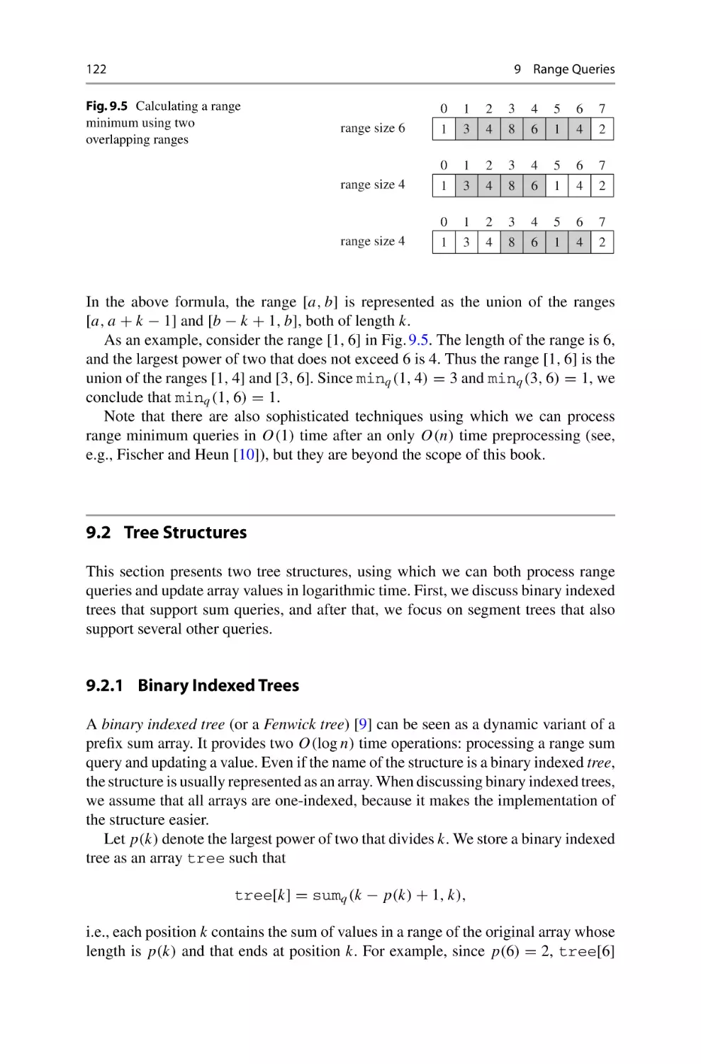 9.2 Tree Structures
9.2.1 Binary Indexed Trees