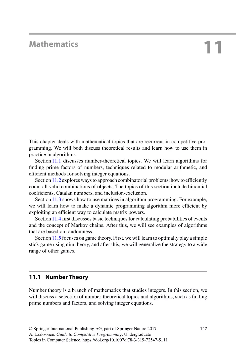 11 Mathematics
11.1 Number Theory