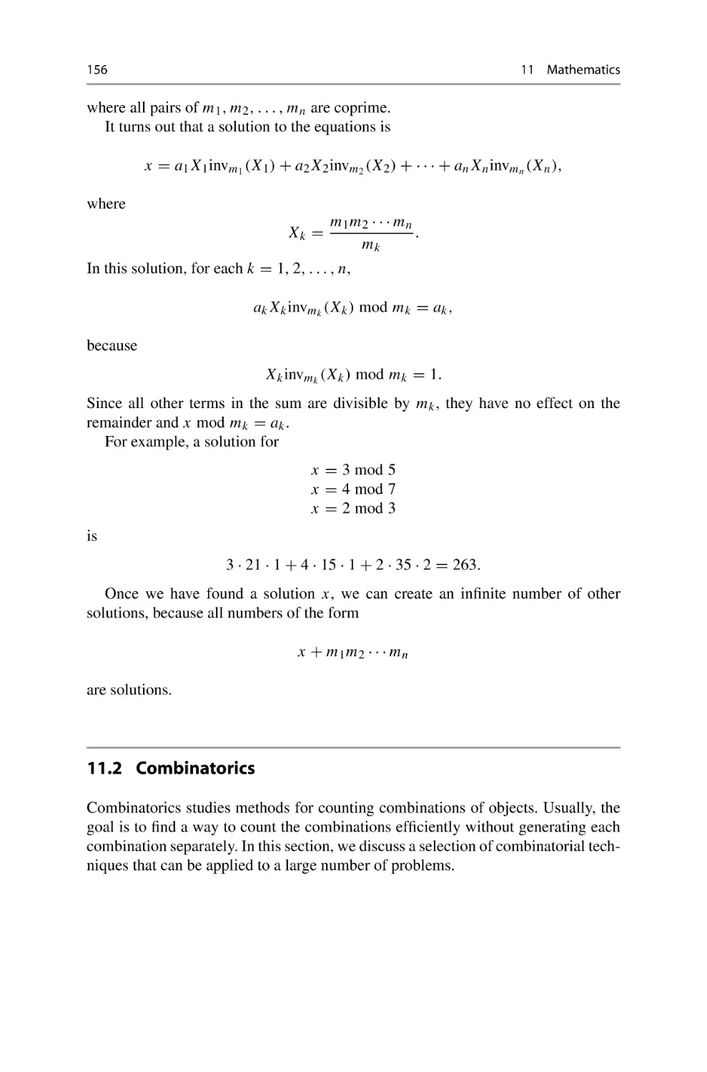 11.2 Combinatorics