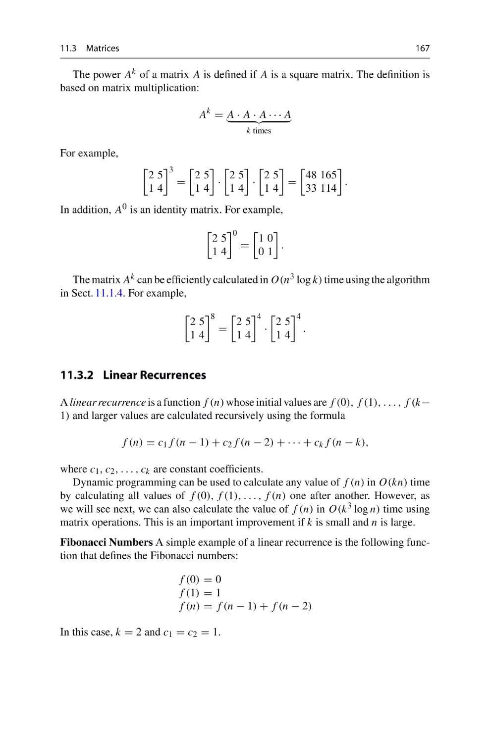 11.3.2 Linear Recurrences