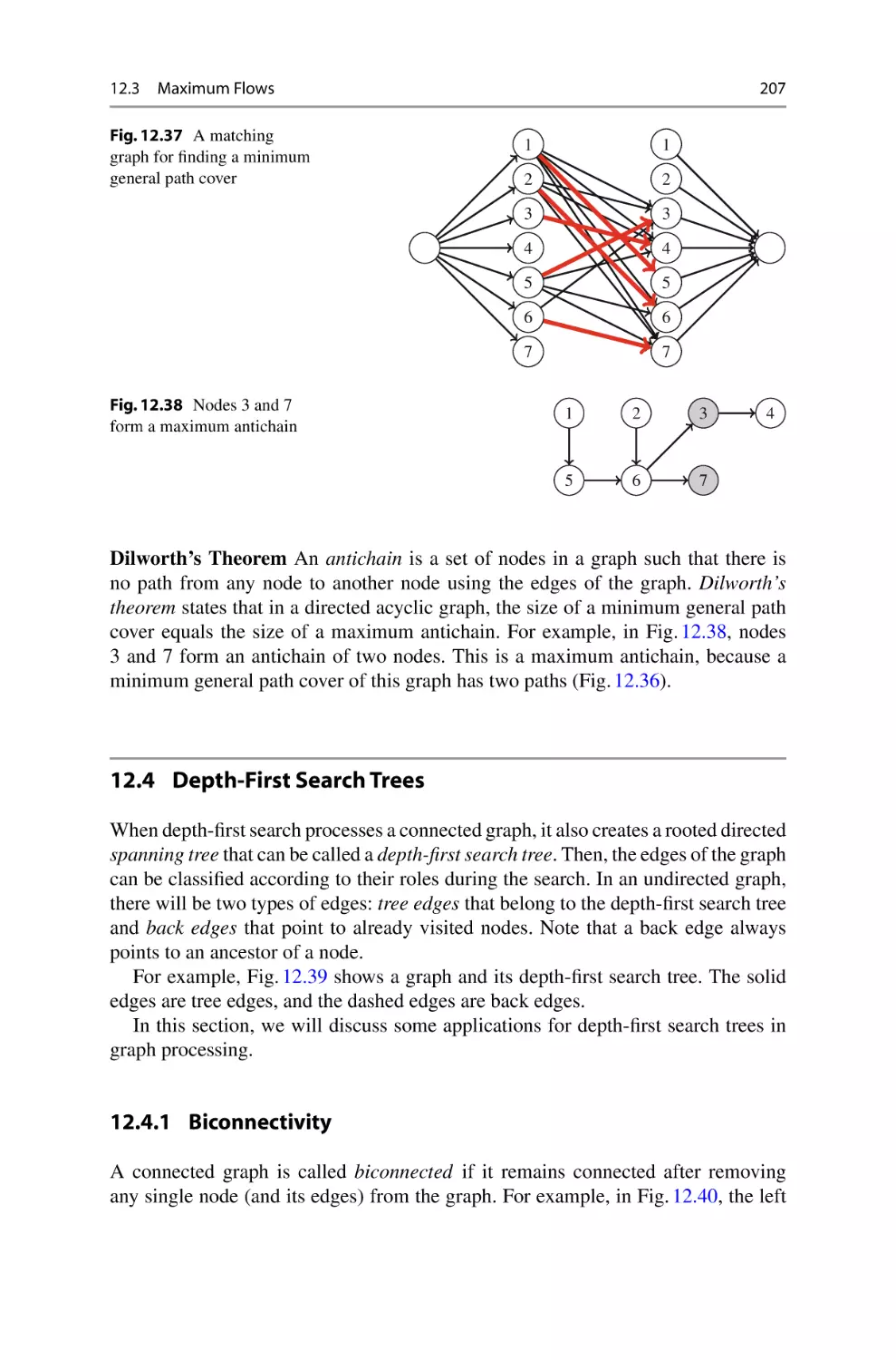 12.4 Depth-First Search Trees
12.4.1 Biconnectivity