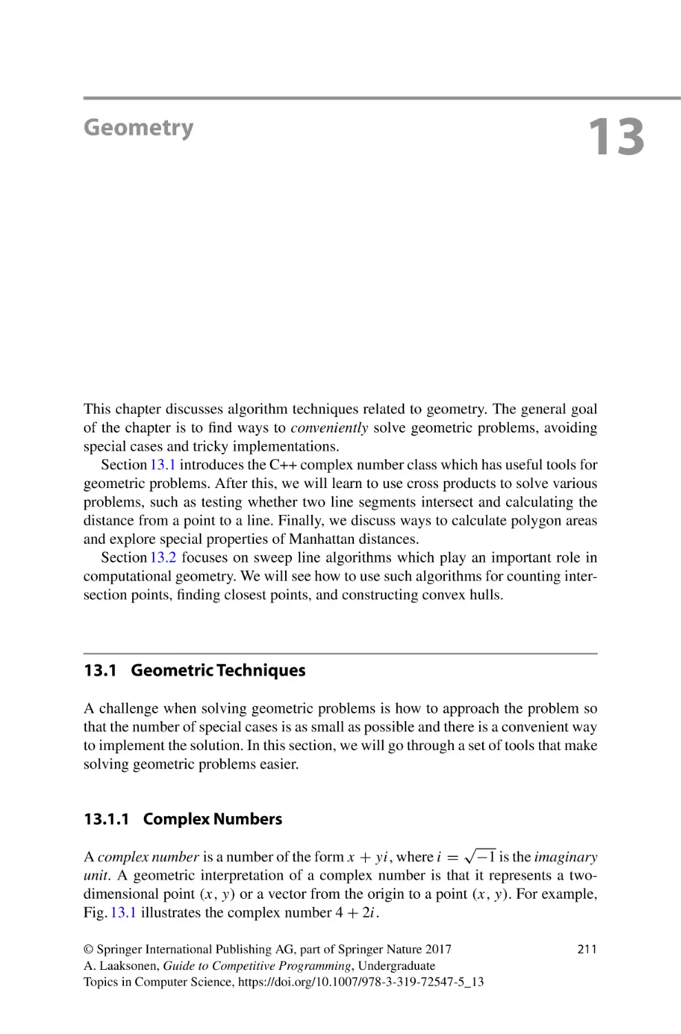 13 Geometry
13.1 Geometric Techniques
13.1.1 Complex Numbers