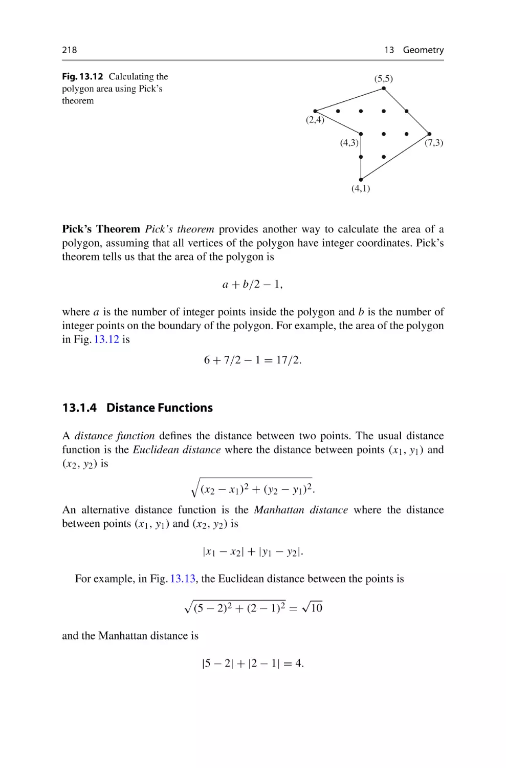 13.1.4 Distance Functions