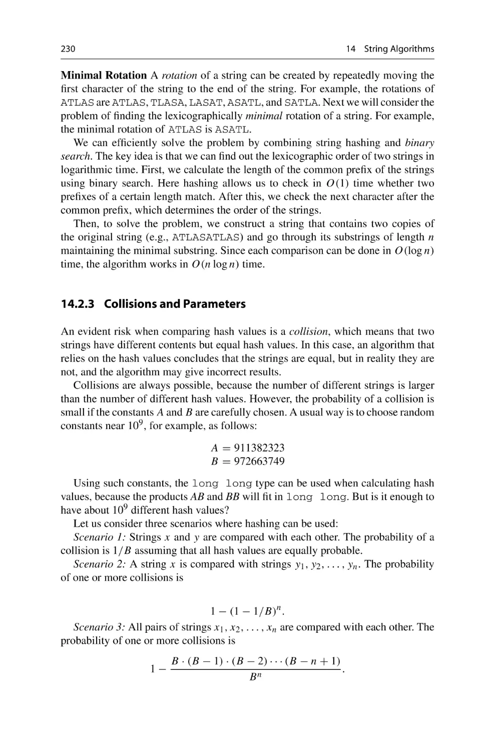 14.2.3 Collisions and Parameters