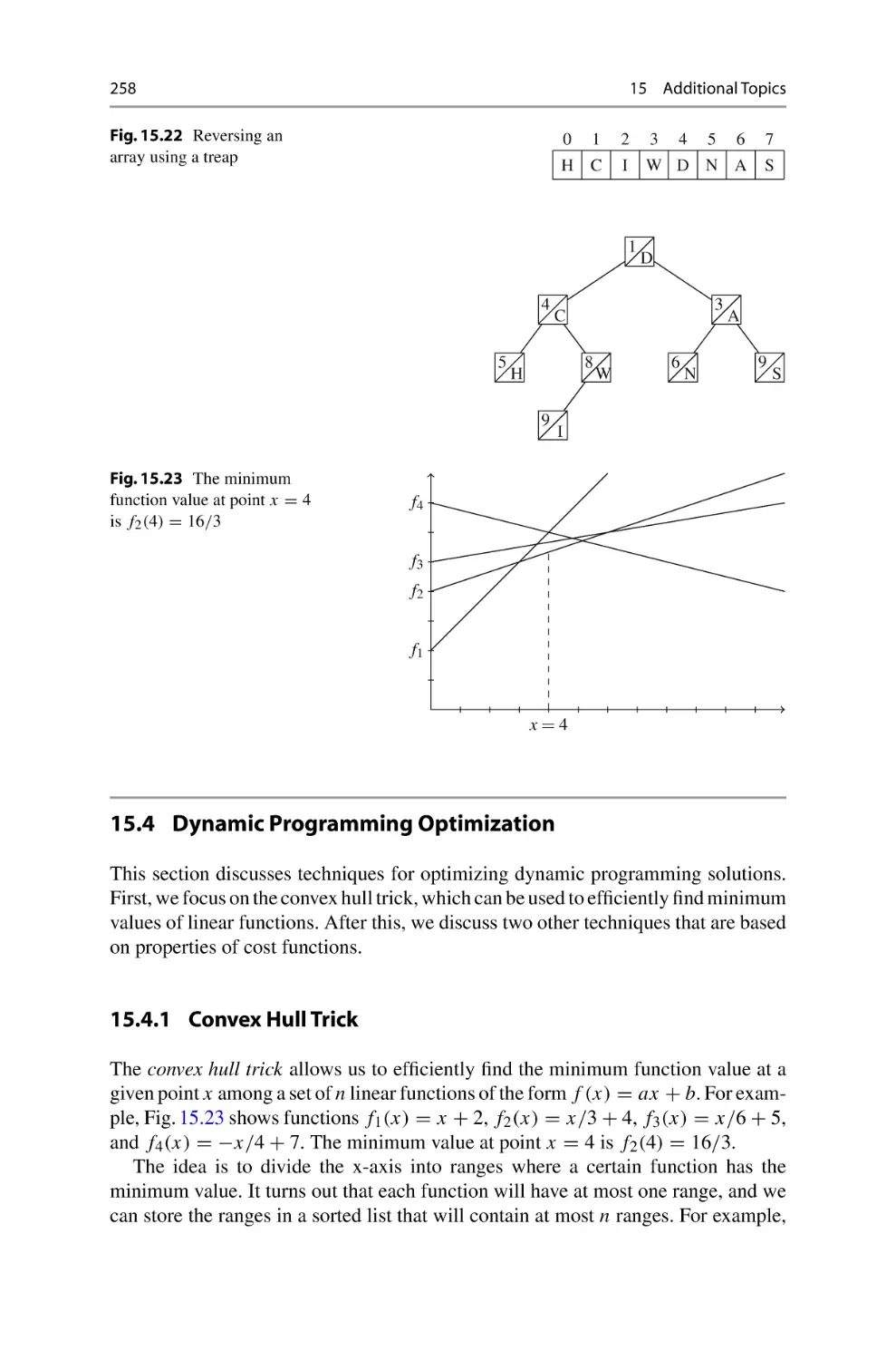 15.4 Dynamic Programming Optimization
15.4.1 Convex Hull Trick