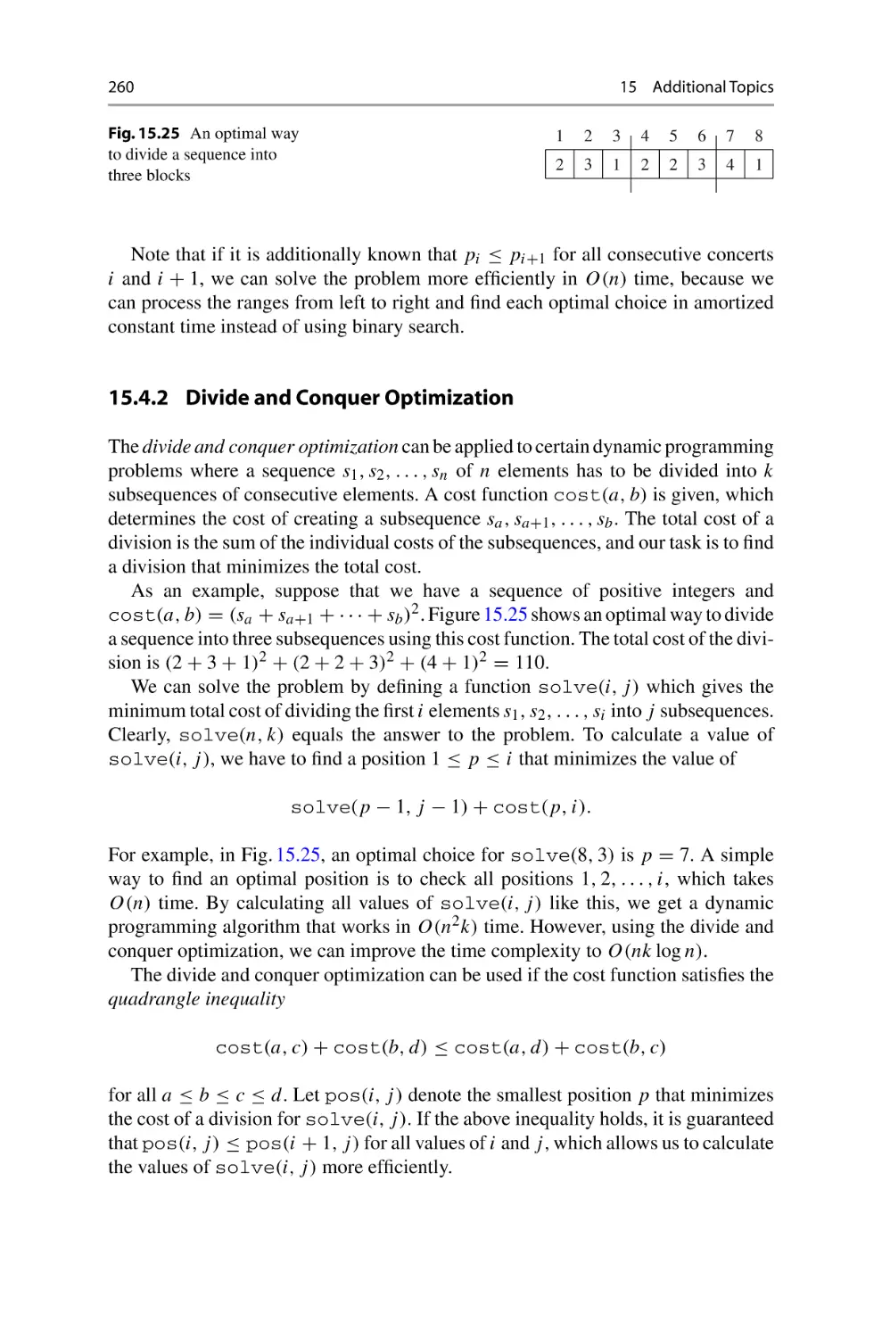 15.4.2 Divide and Conquer Optimization