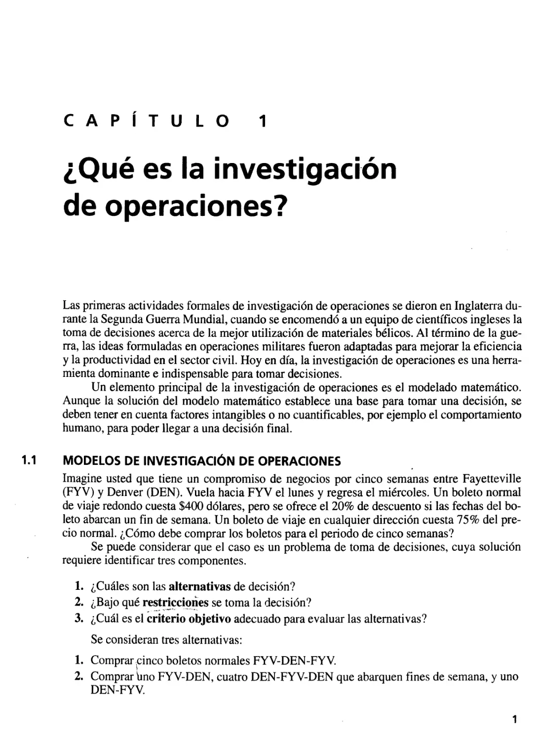 1. ¿Qué es la investigación de operaciones?