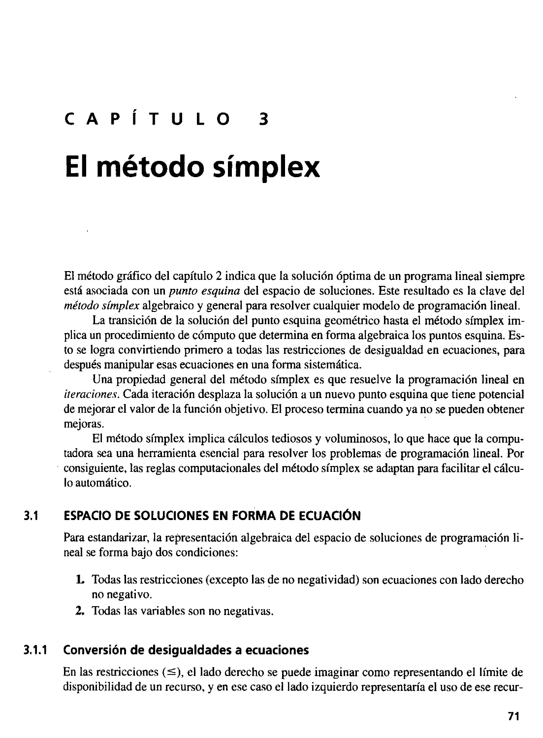 3. El método símplex
