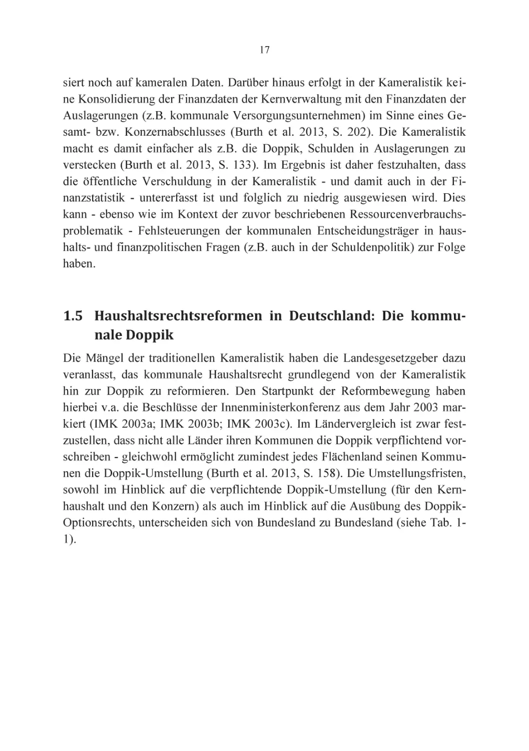 1.5 Haushaltsrechtsreformen in Deutschland