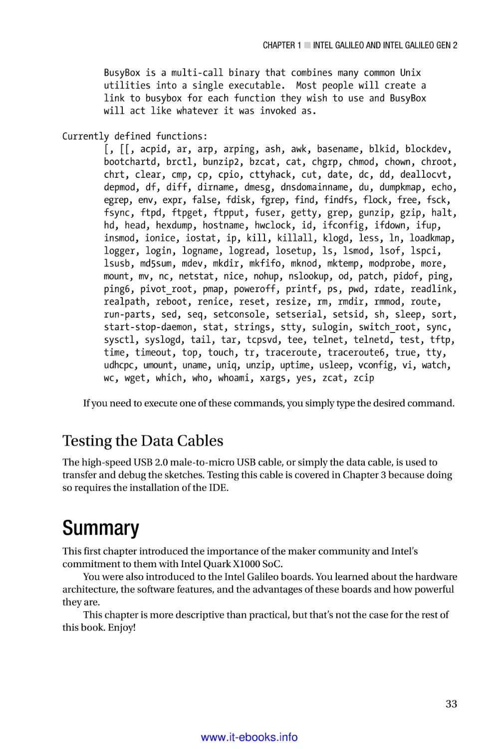 Testing the Data Cables
Summary