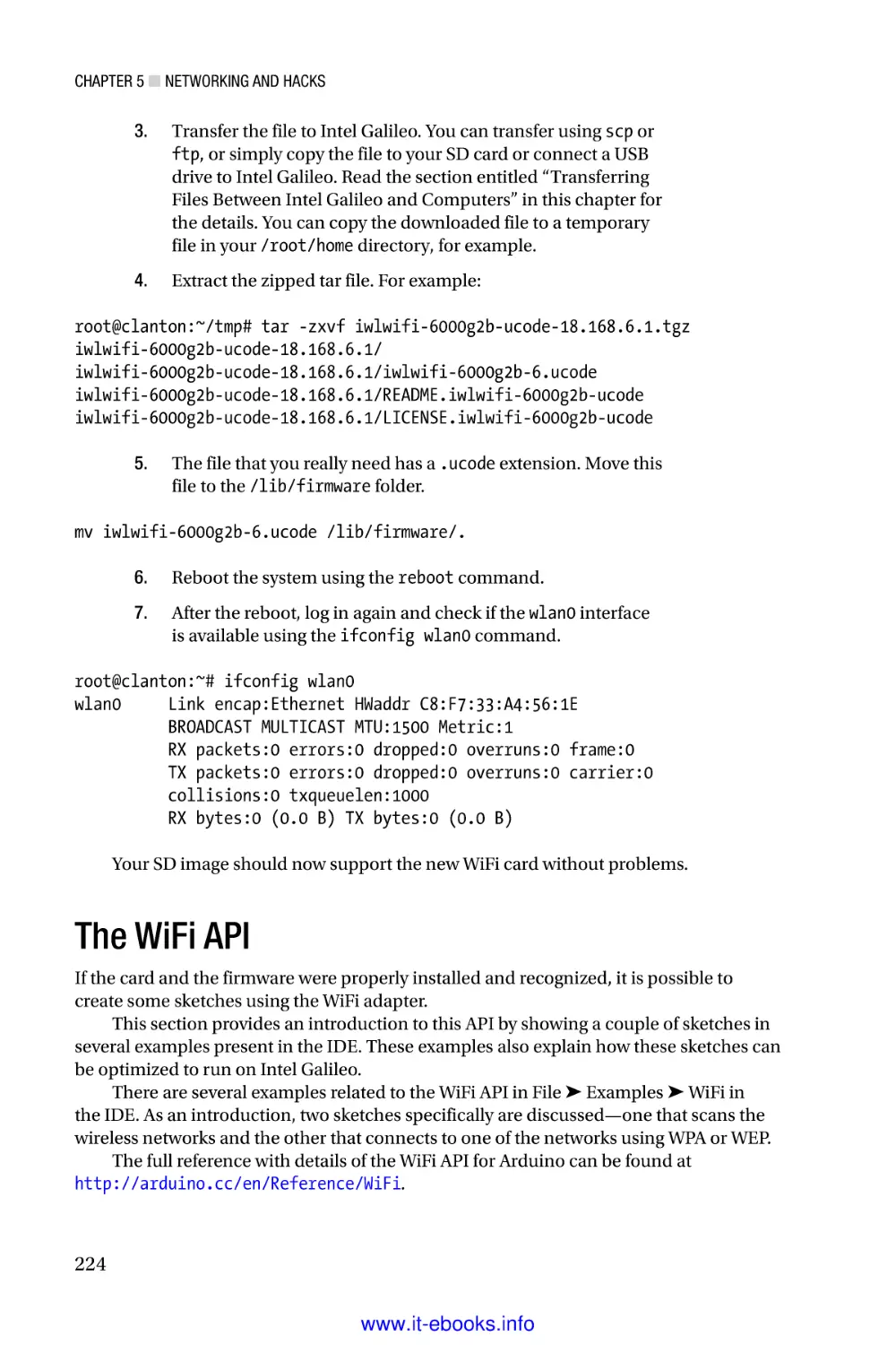The WiFi API
