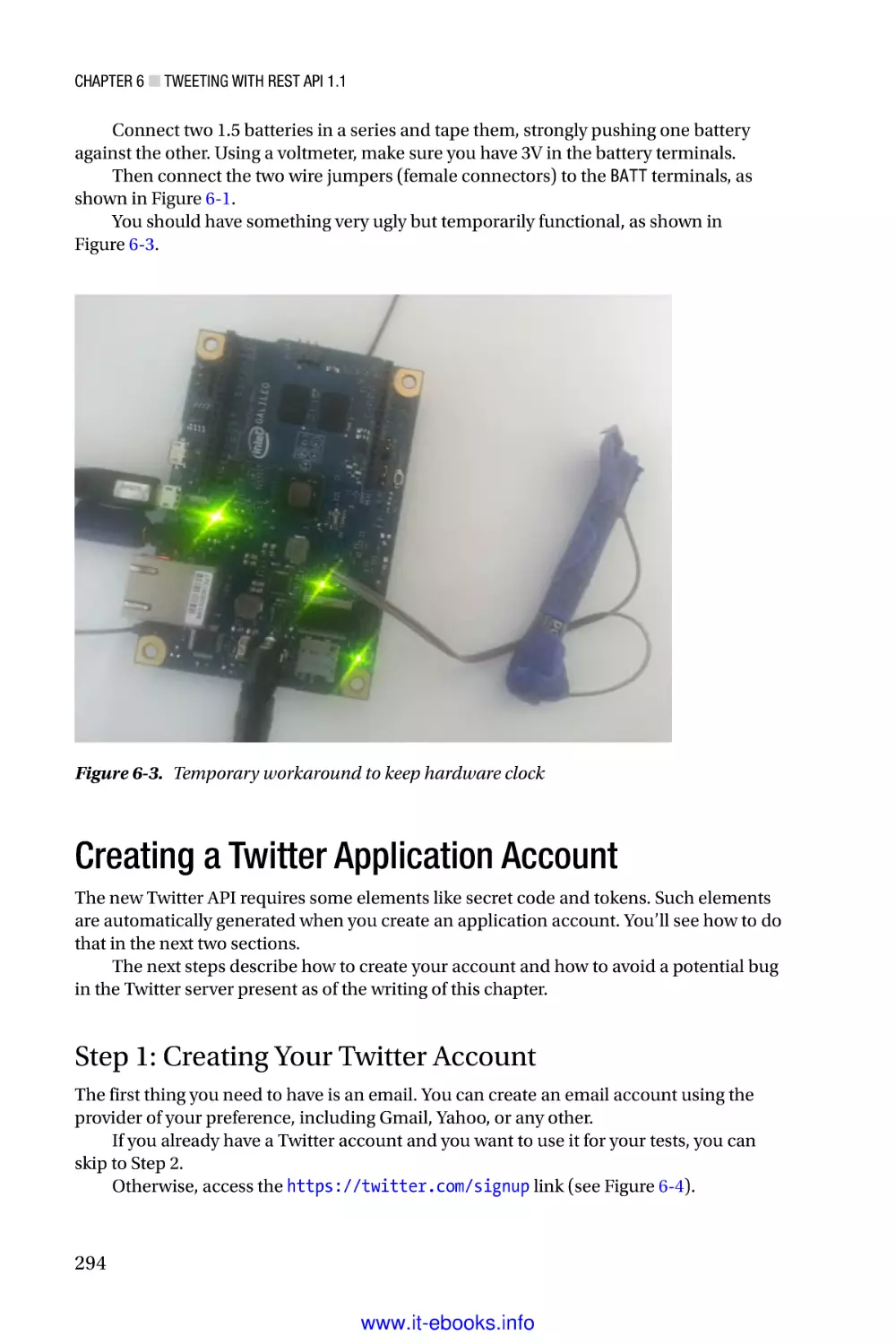 Creating a Twitter Application Account
Step 1