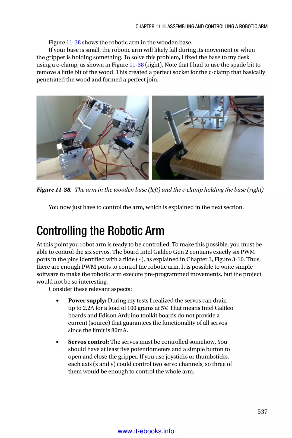 Controlling the Robotic Arm