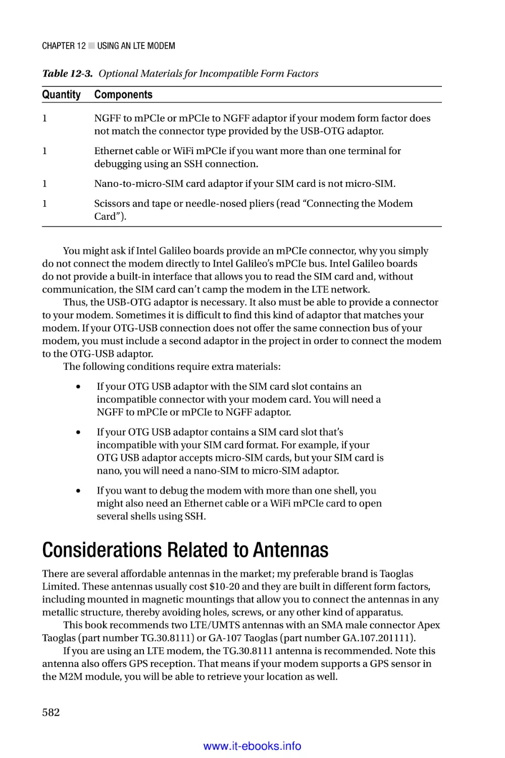 Considerations Related to Antennas