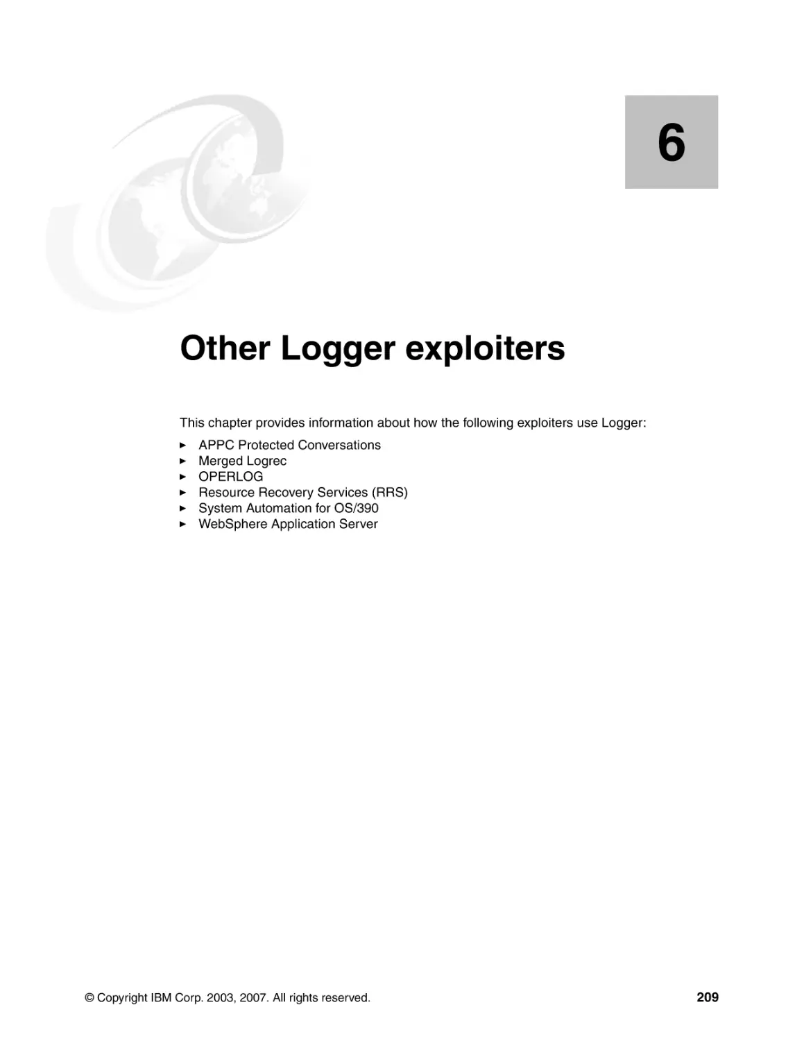 Chapter 6. Other Logger exploiters