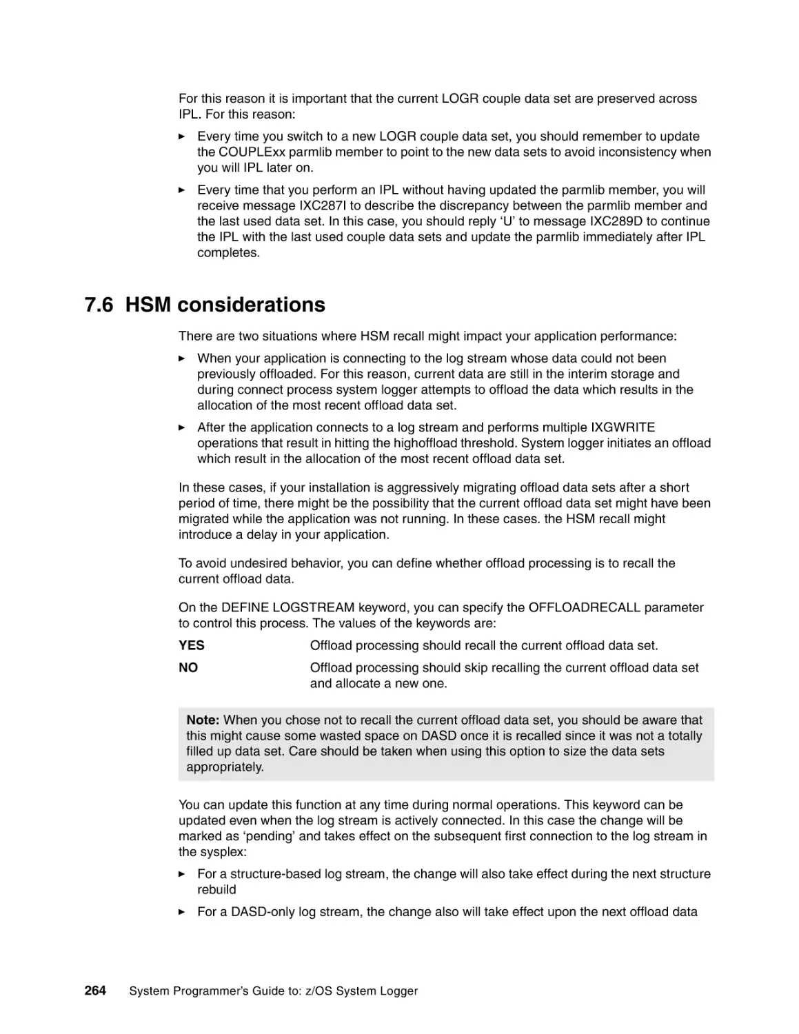 7.6 HSM considerations