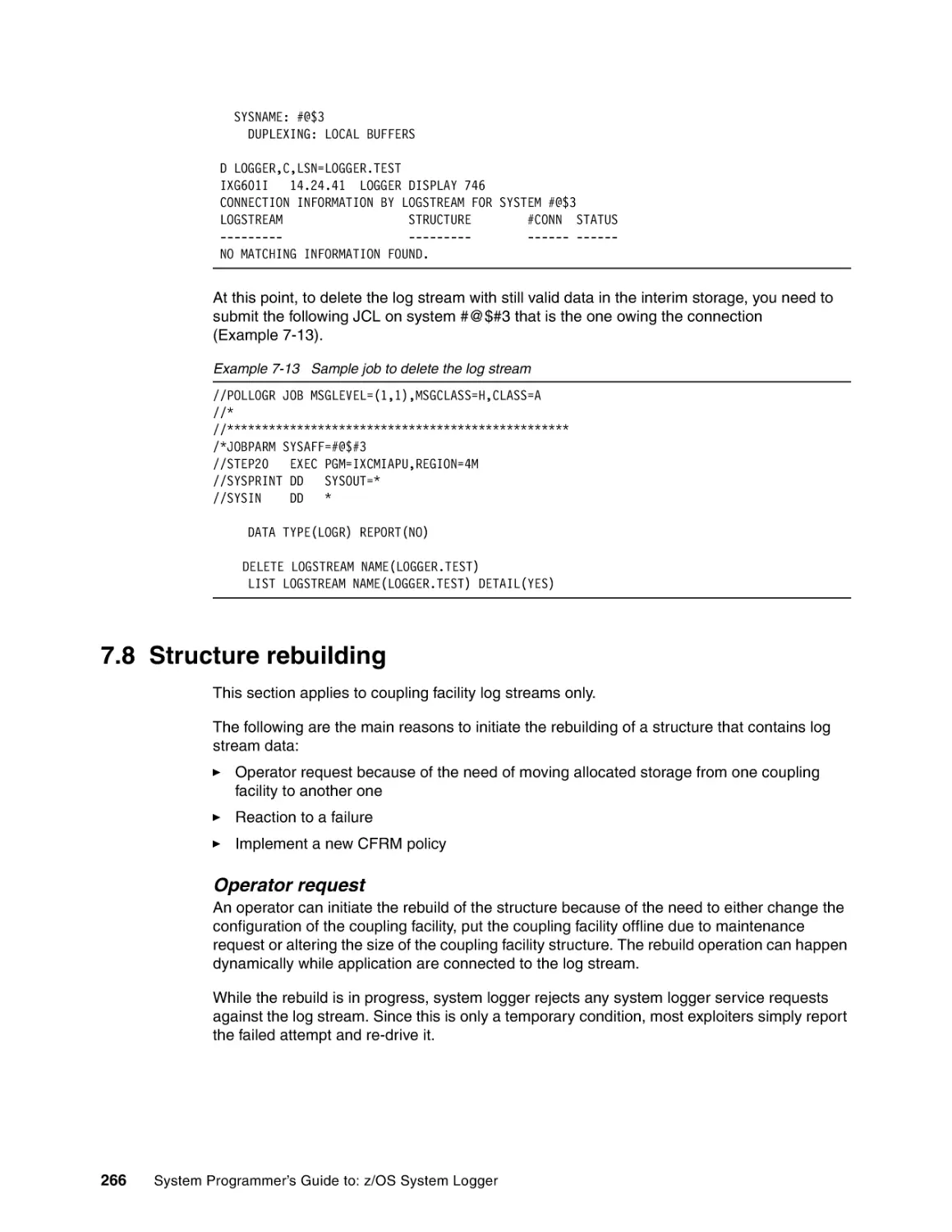 7.8 Structure rebuilding