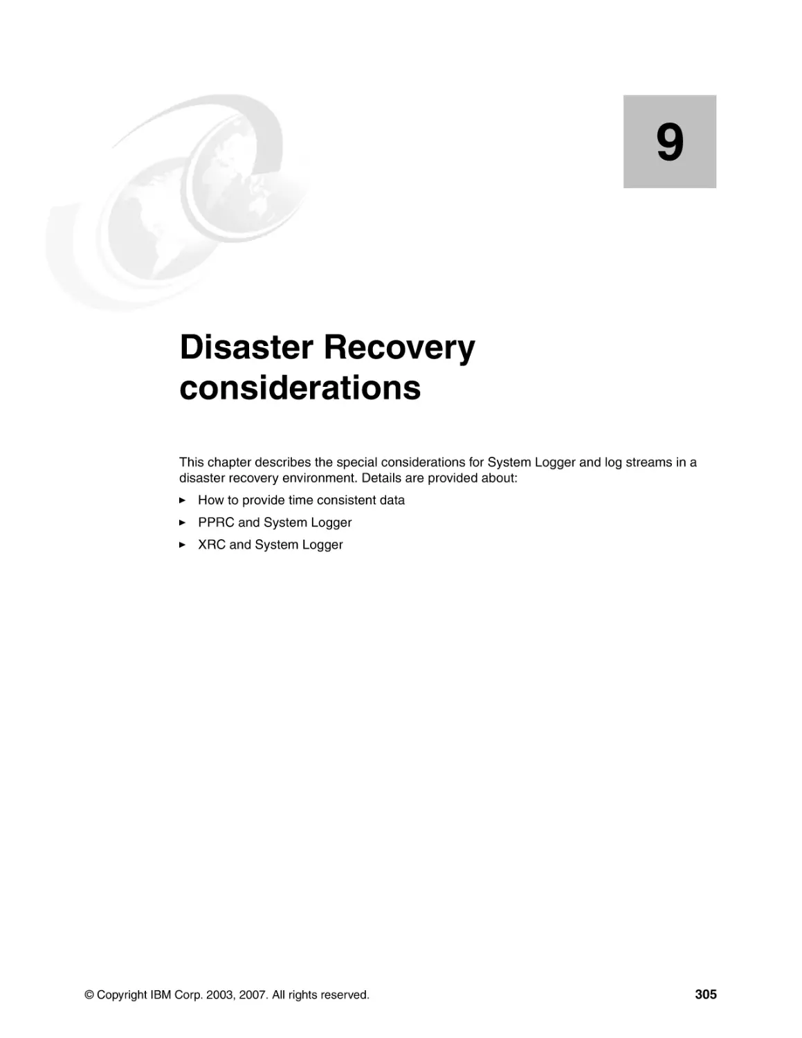 Chapter 9. Disaster Recovery considerations