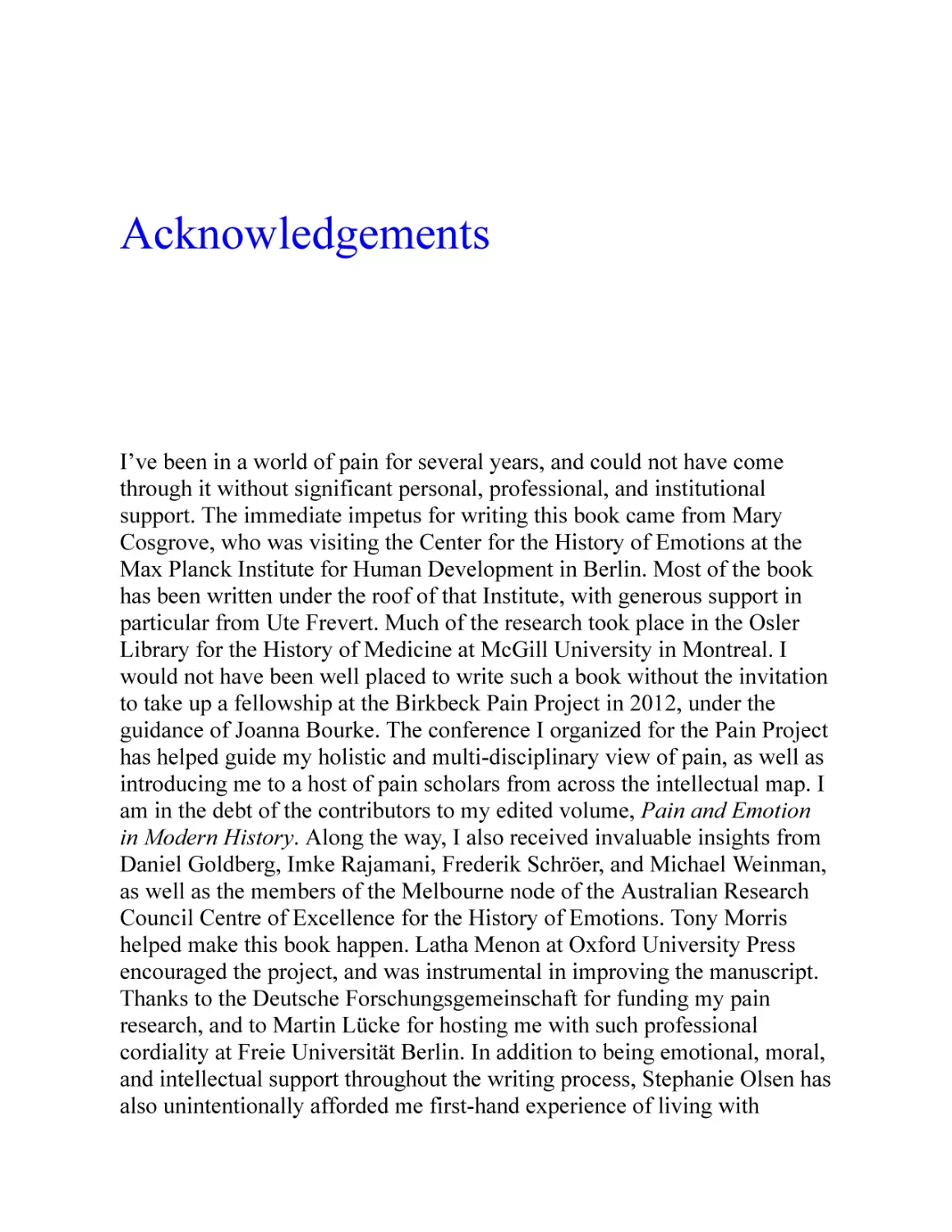 Acknowledgements