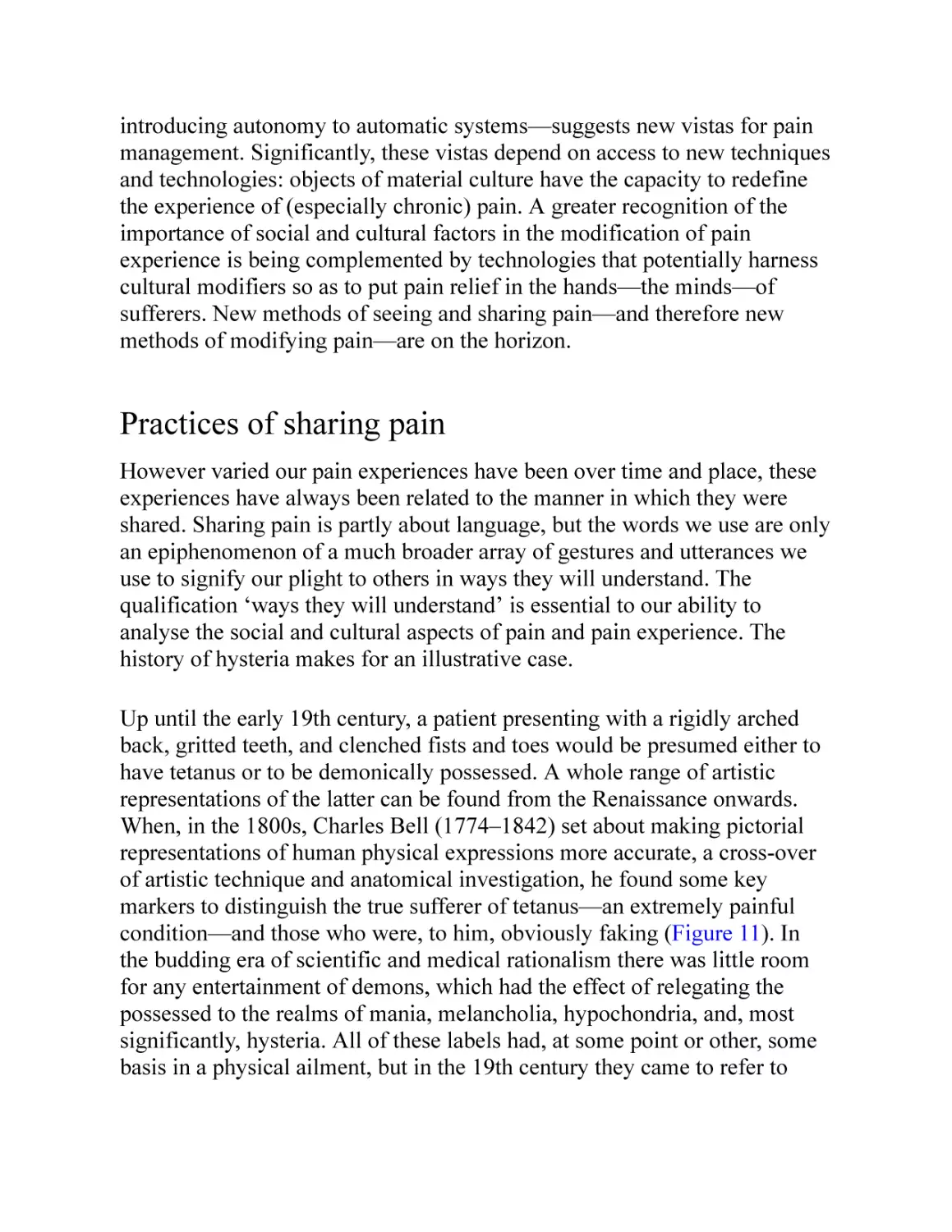 Practices of sharing pain