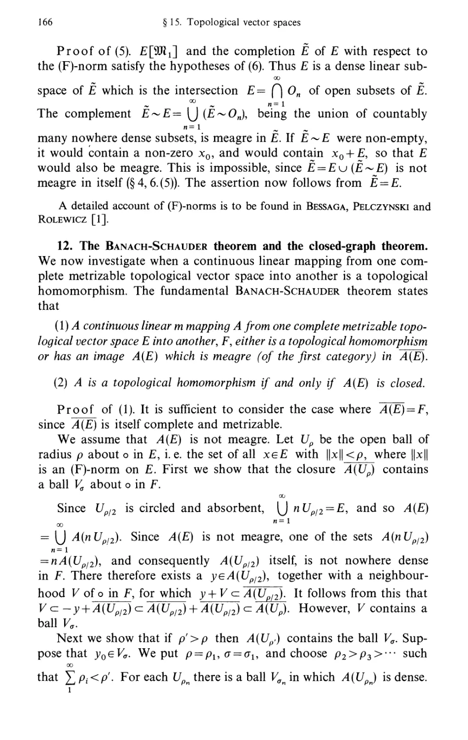 12. The Banach-Schauder theorem and the closed-graph theorem